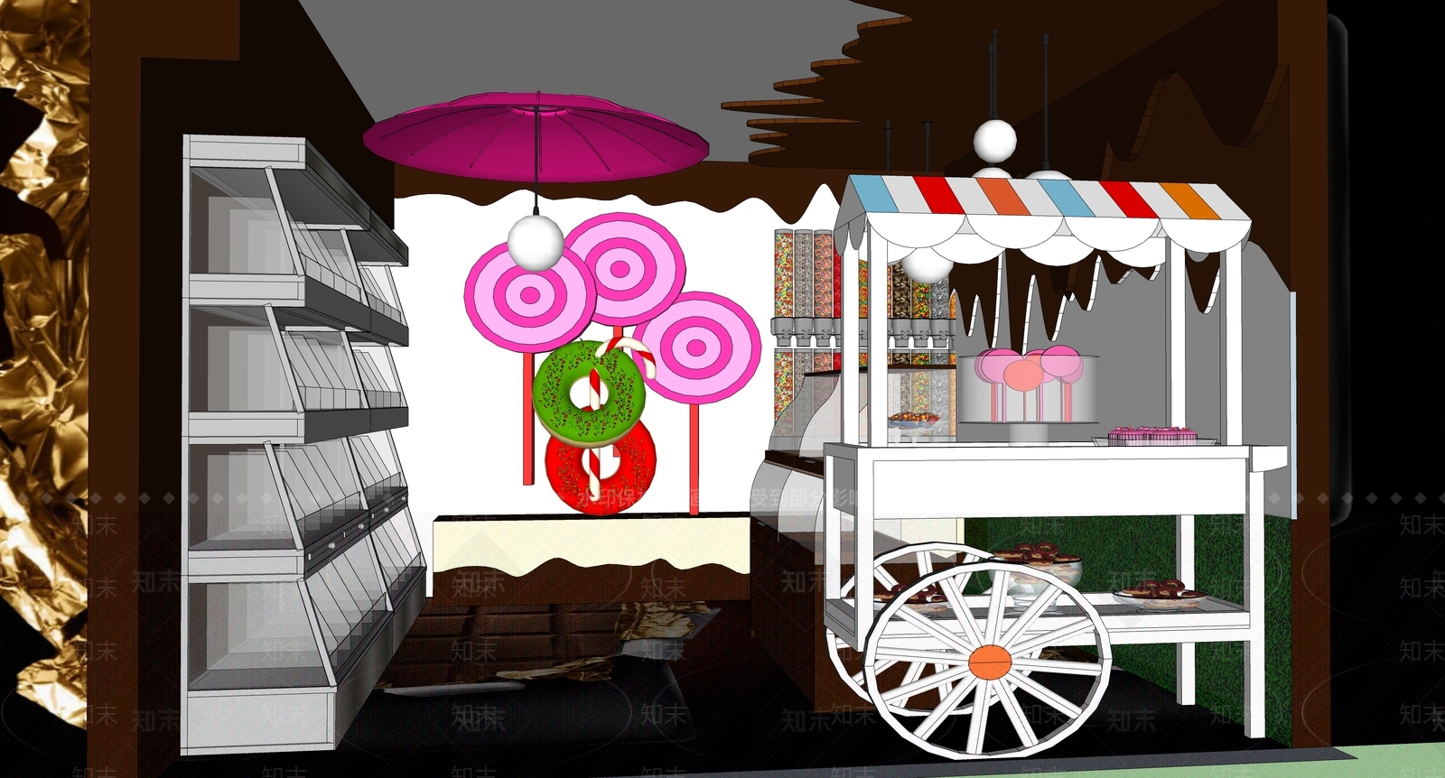 现代新中式其他店铺SU模型下载【ID:1193729407】
