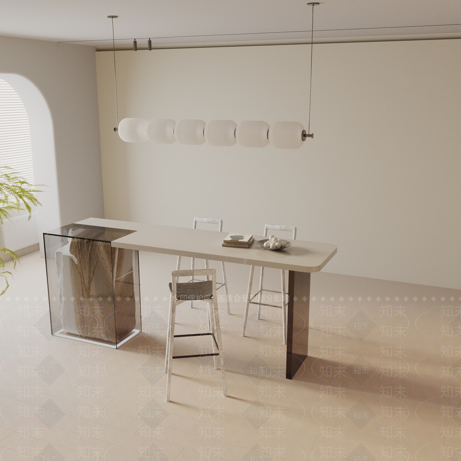 现代餐桌3D模型下载【ID:1193731490】