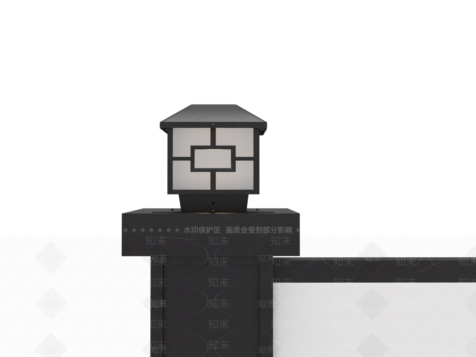 安全设施3D模型渲染效果图