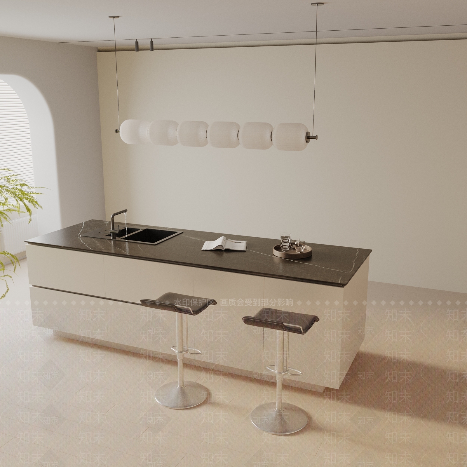 现代餐桌3D模型下载【ID:1193732022】