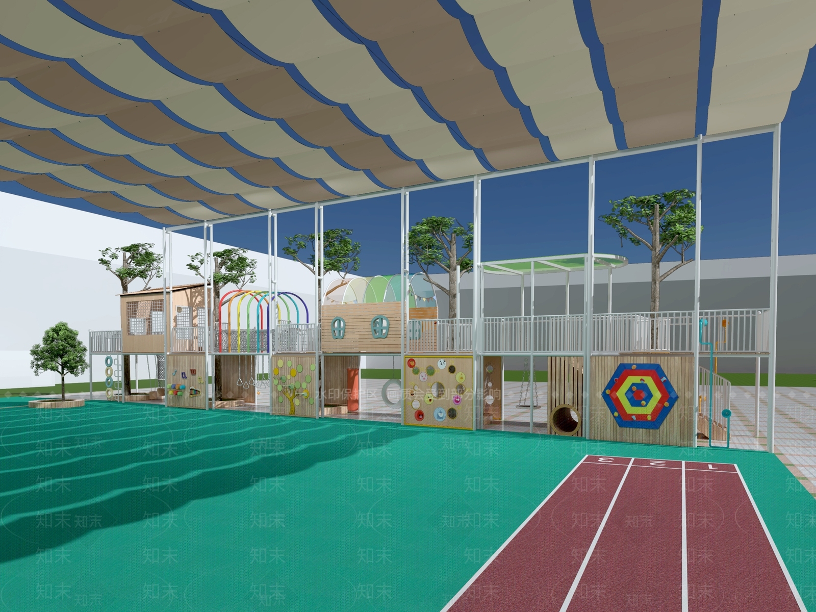 现代幼儿园3D模型下载【ID:1193732568】