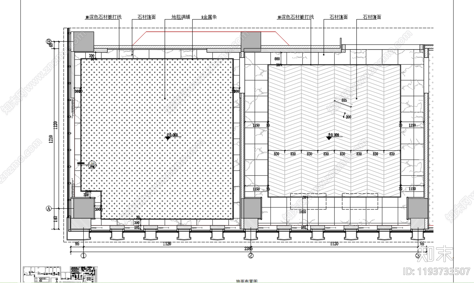现代轻奢其他餐饮空间cad施工图下载【ID:1193733507】