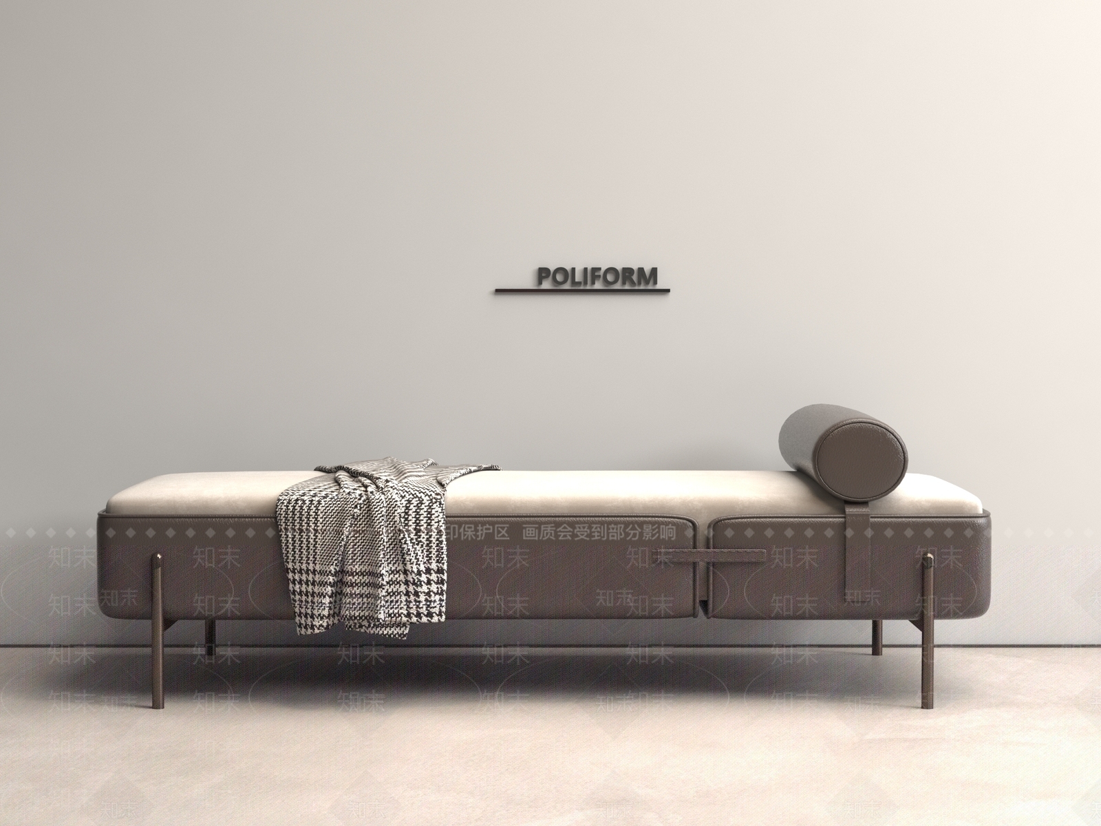 现代床尾凳SU模型下载【ID:1193733506】