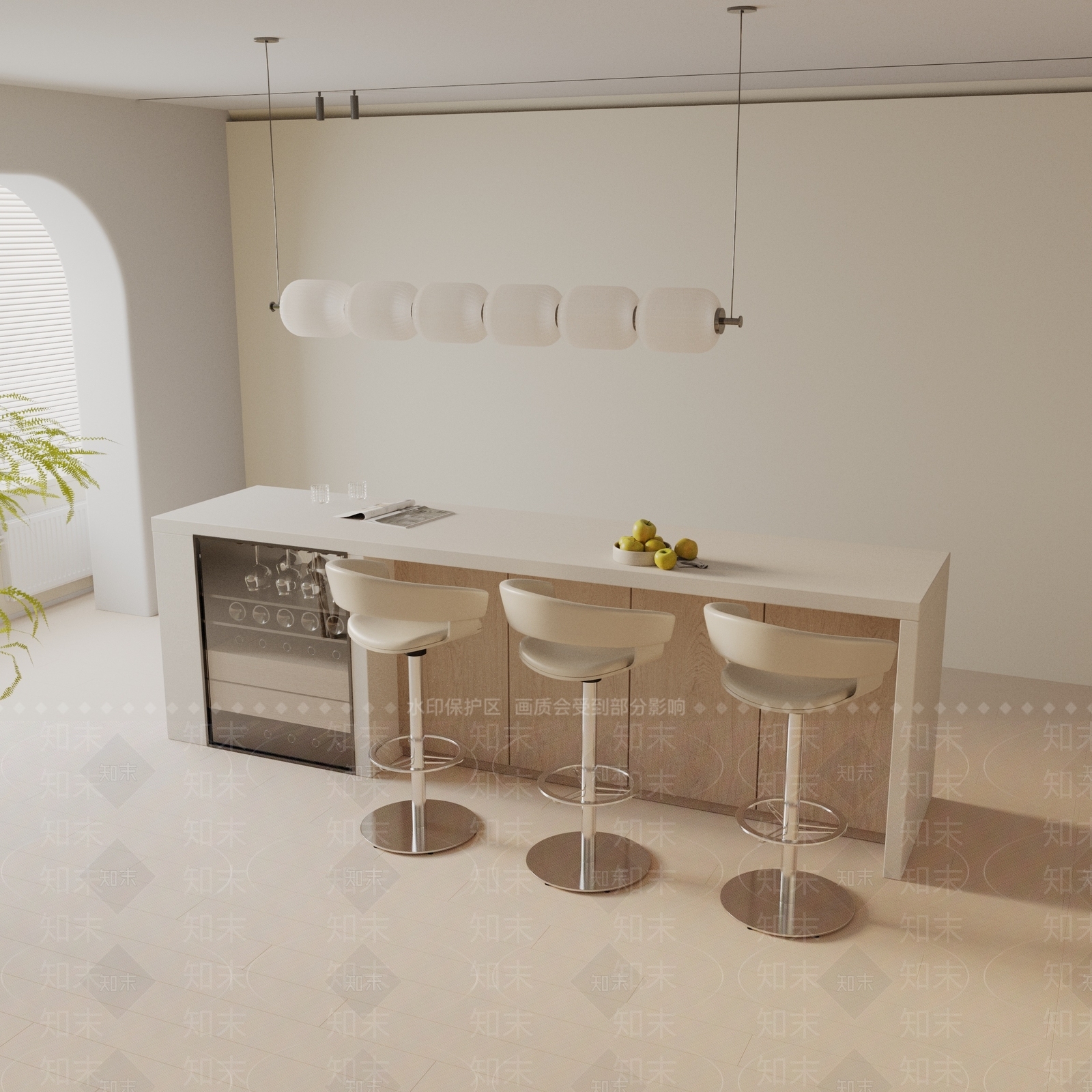 现代餐桌3D模型下载【ID:1193735134】