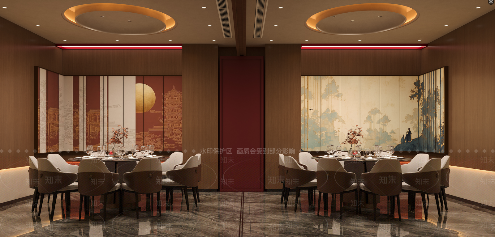 新中式包厢3D模型下载【ID:1215126108】