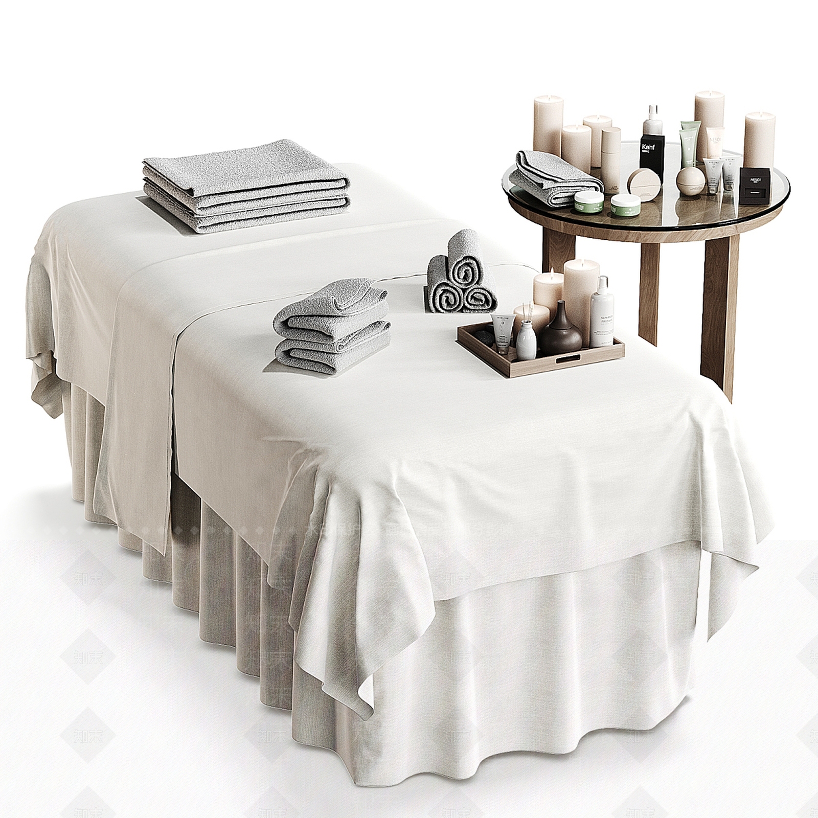 现代按摩床3D模型下载【ID:1193738254】