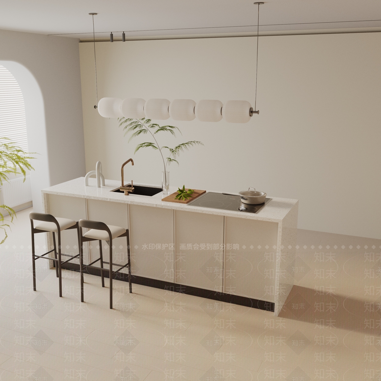 现代餐桌3D模型下载【ID:1193740074】