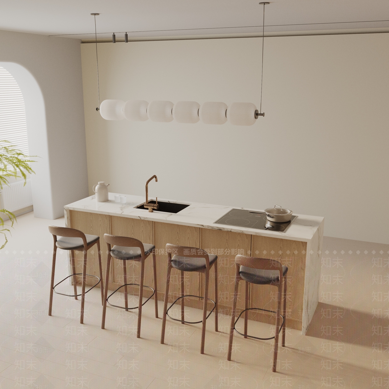 现代餐桌3D模型下载【ID:1193740754】