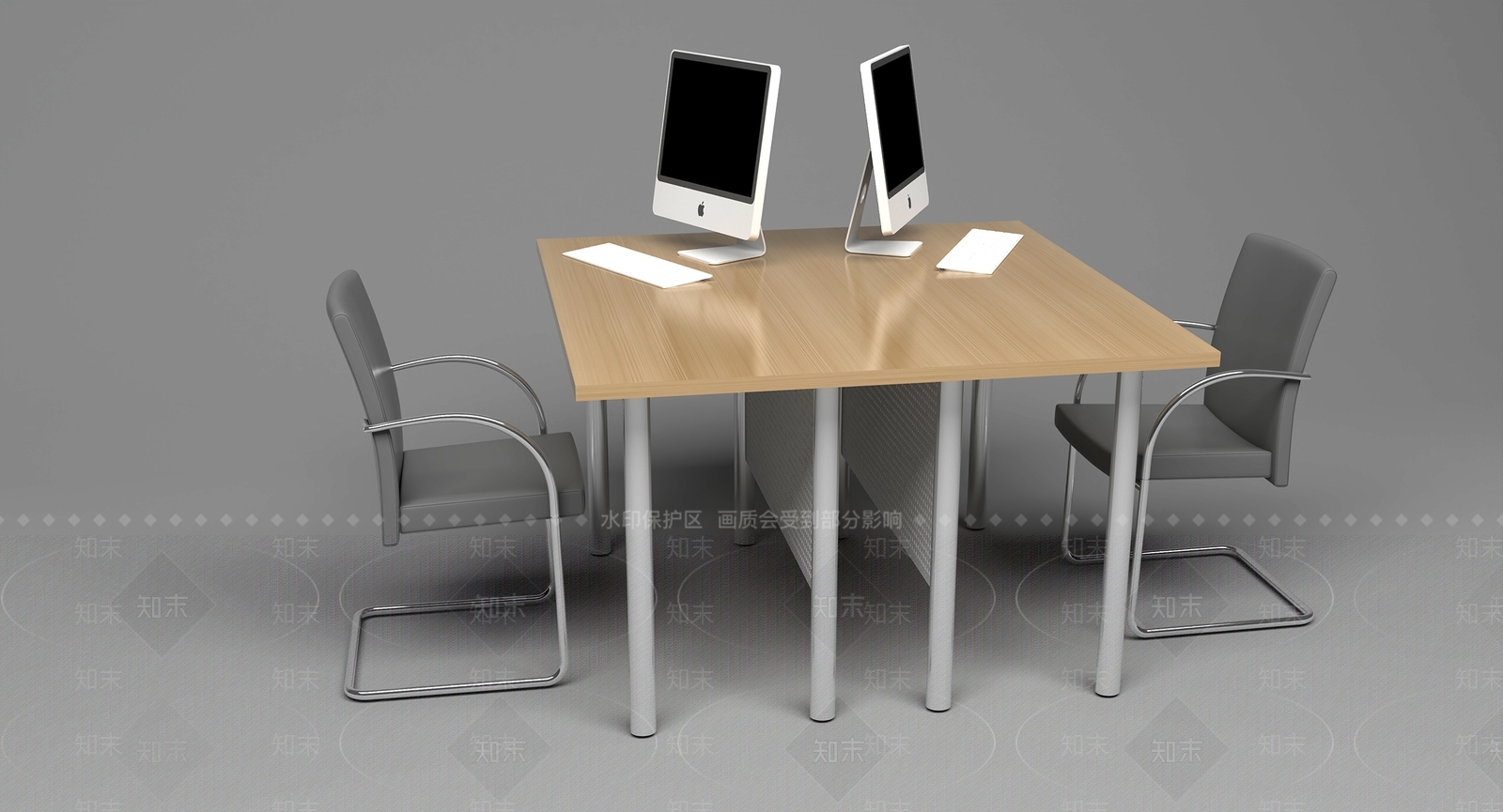 现代办公桌椅3D模型下载【ID:1193741134】