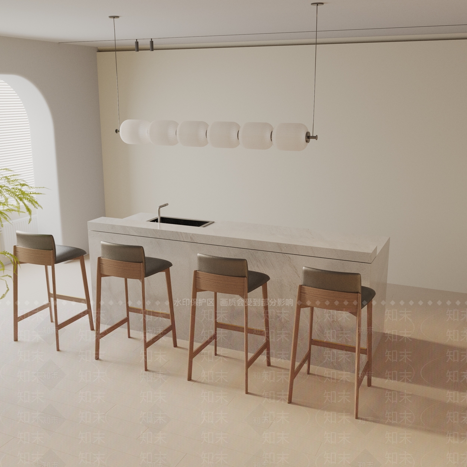 现代餐桌3D模型下载【ID:1193743156】