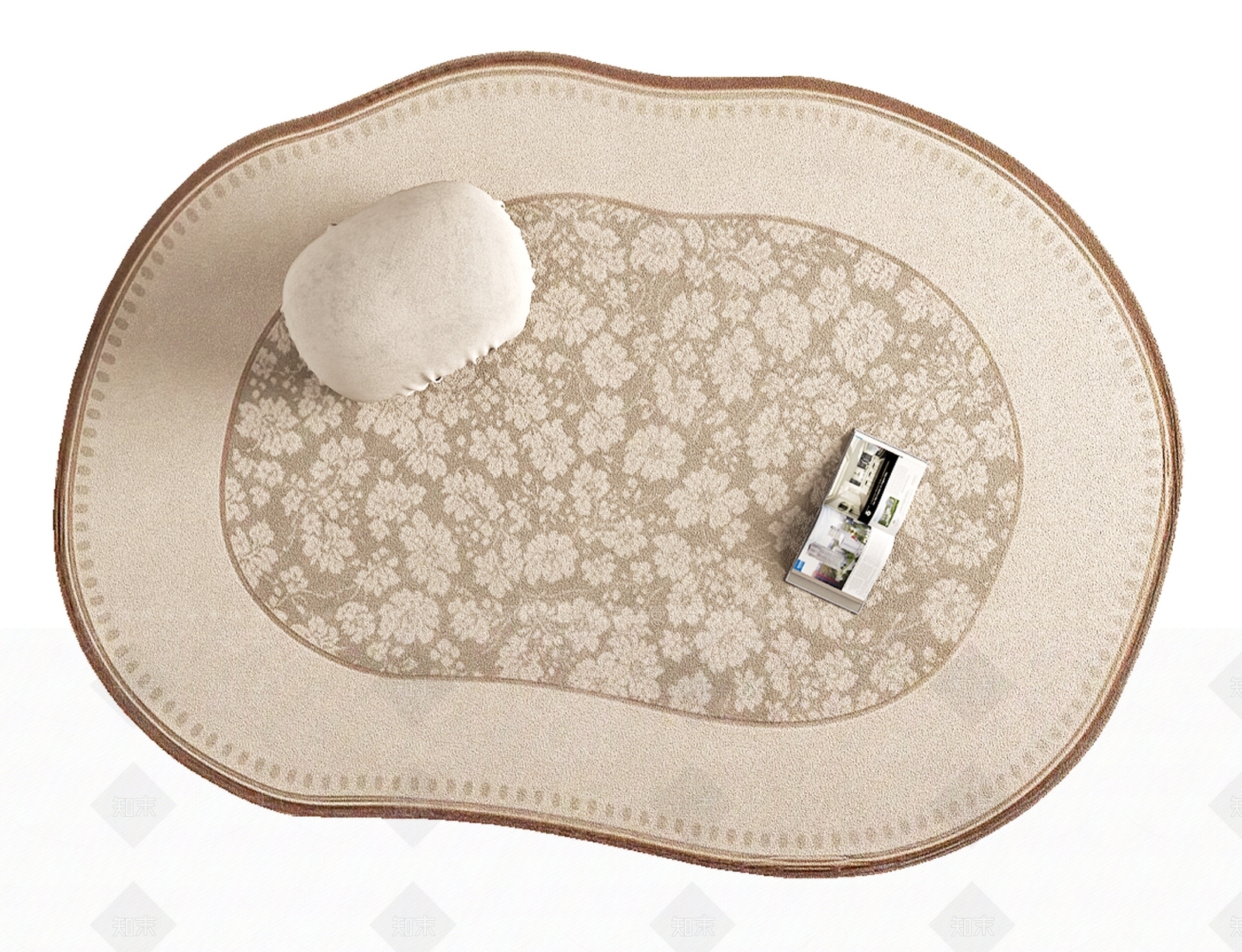 法式异形地毯3D模型下载【ID:1193751610】