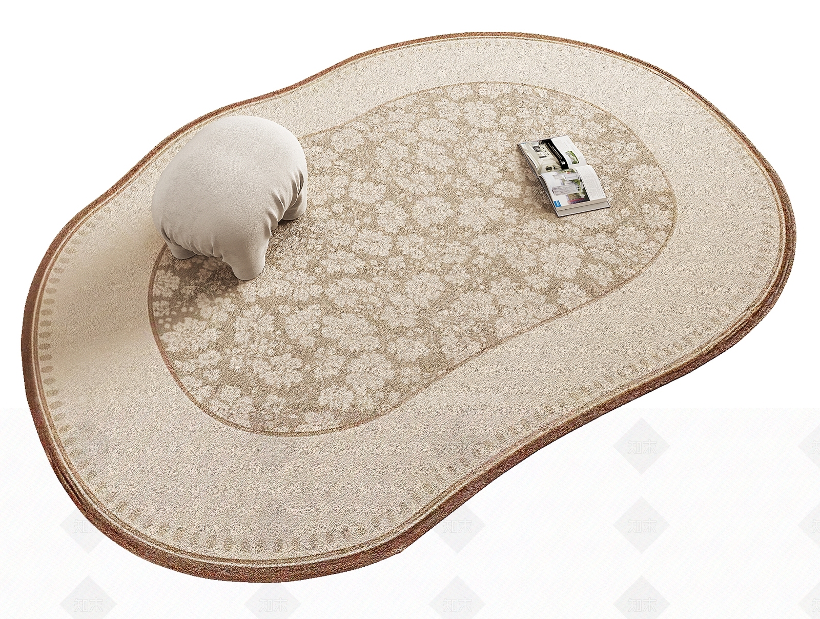 法式异形地毯3D模型下载【ID:1193751610】