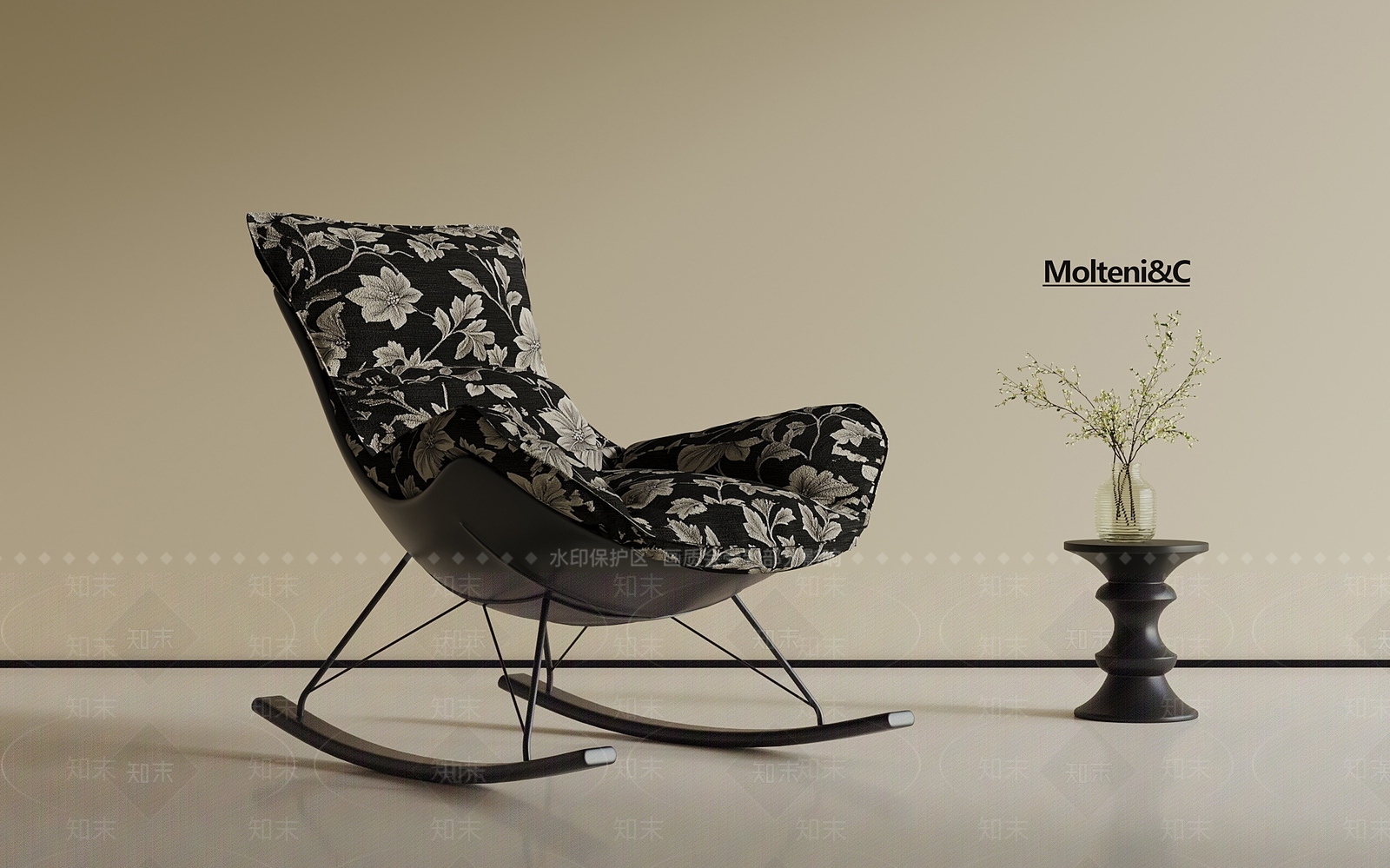 法式复古躺椅3D模型下载【ID:1193755928】