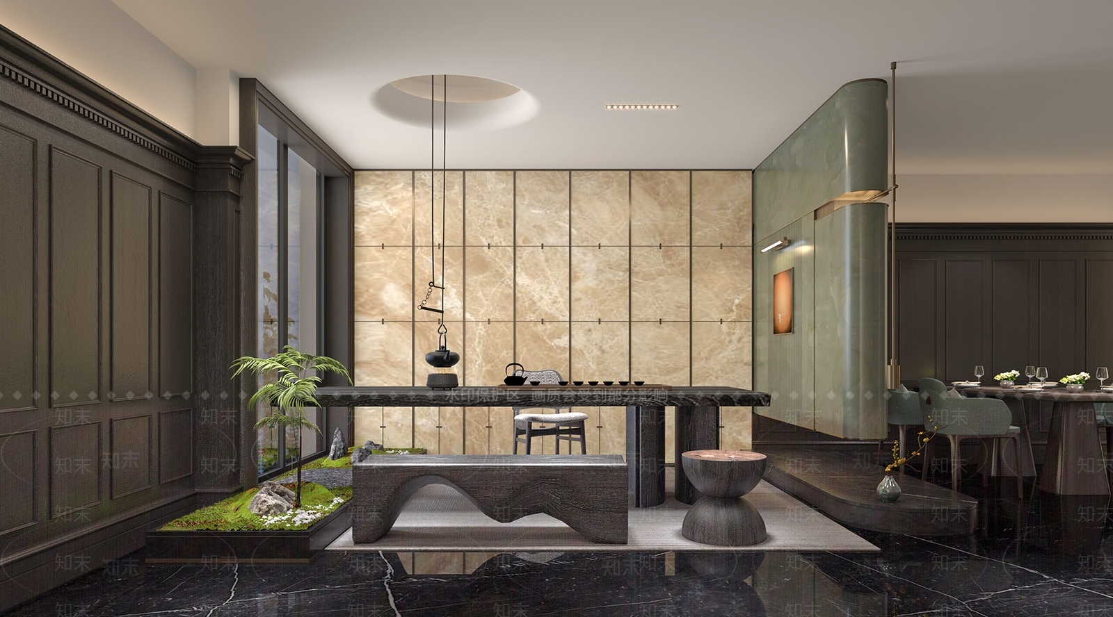 轻奢复古酒店3D模型下载【ID:1193757827】
