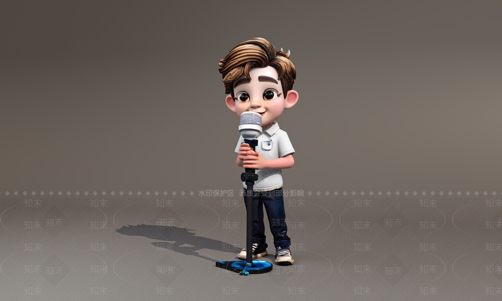 现代雕塑摆件3D模型下载【ID:1193758266】