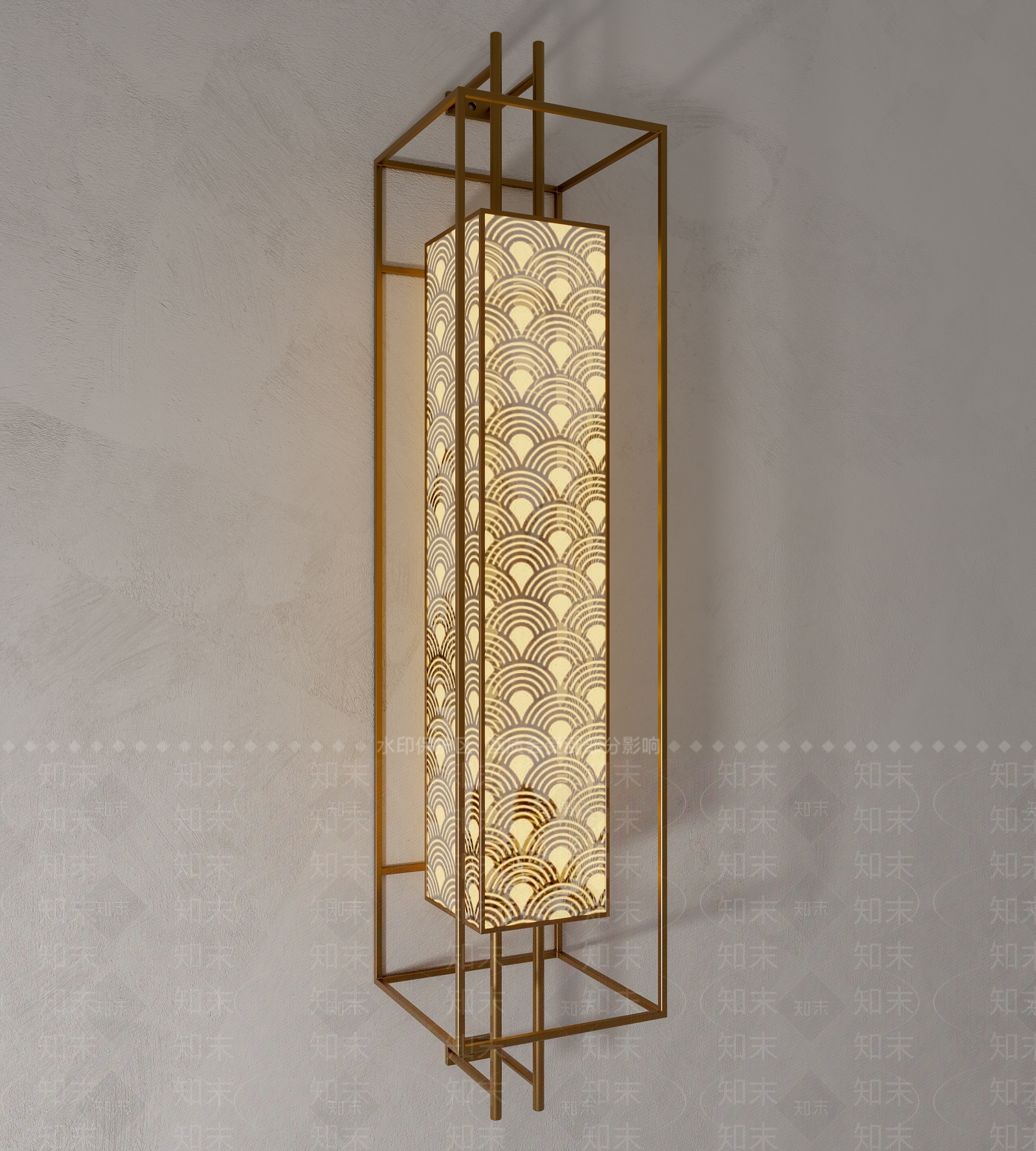 中式新中式壁灯3D模型下载【ID:1193762267】