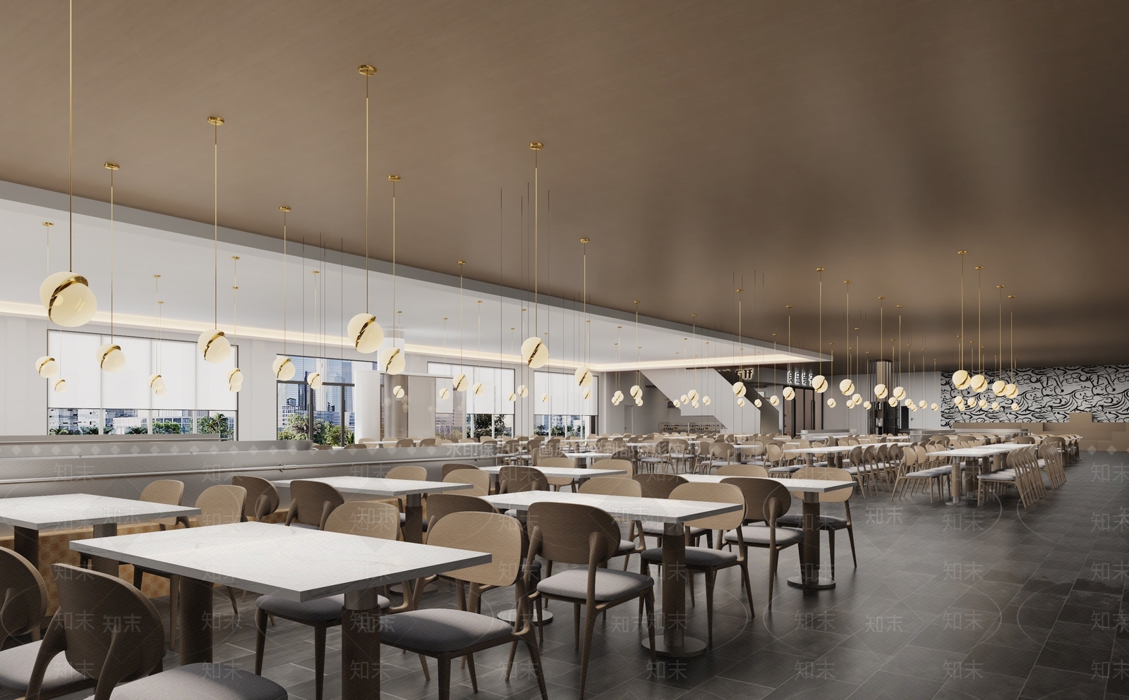 现代自助餐厅3D模型下载【ID:1193767060】