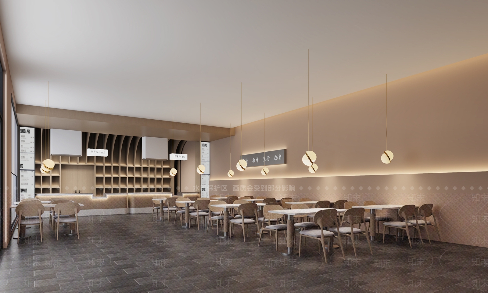 现代自助餐厅3D模型下载【ID:1193767060】