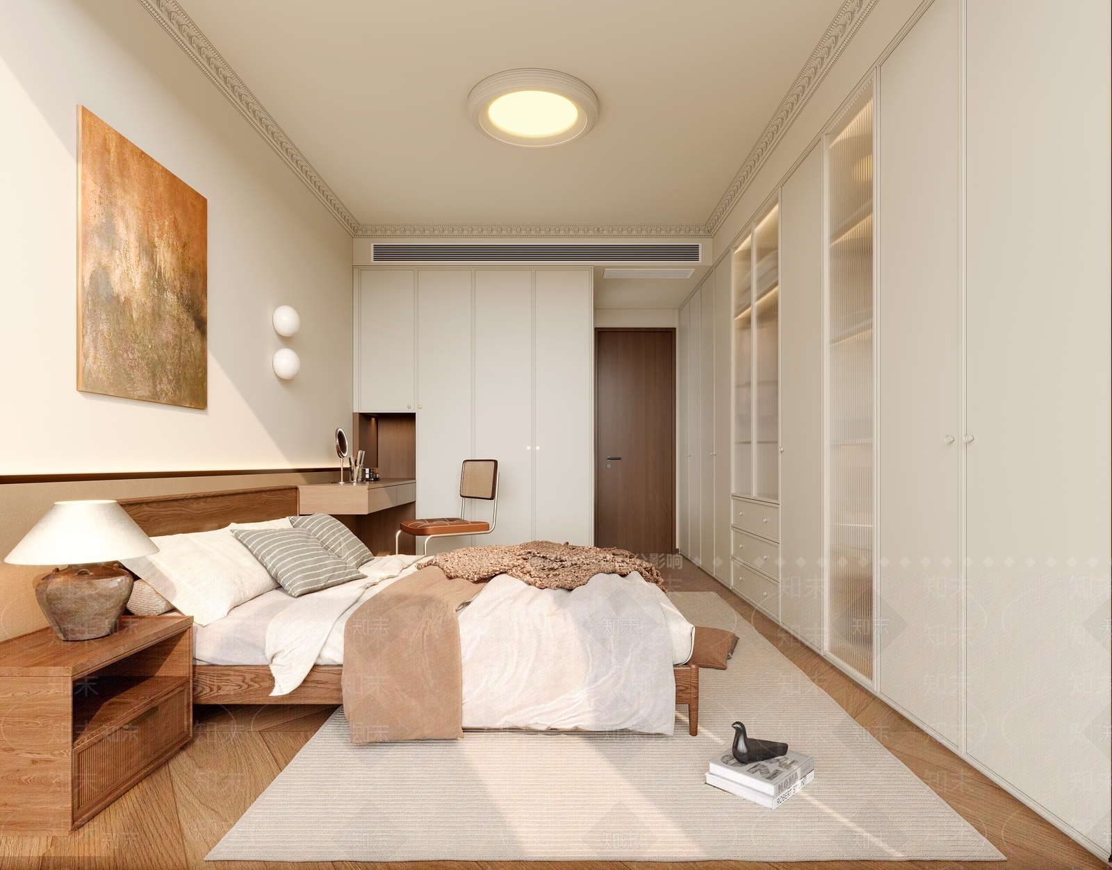 中古复古家居卧室3D模型下载【ID:1193768956】