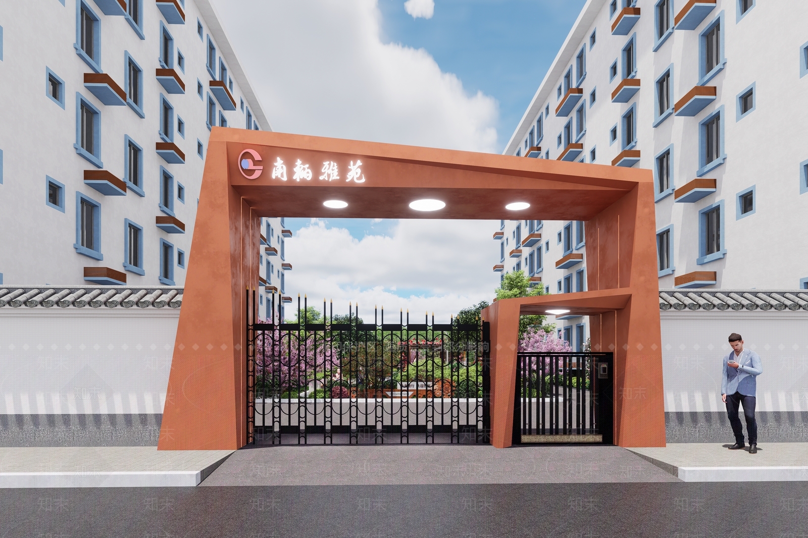 现代侘寂多层住宅SU模型下载【ID:1193766771】