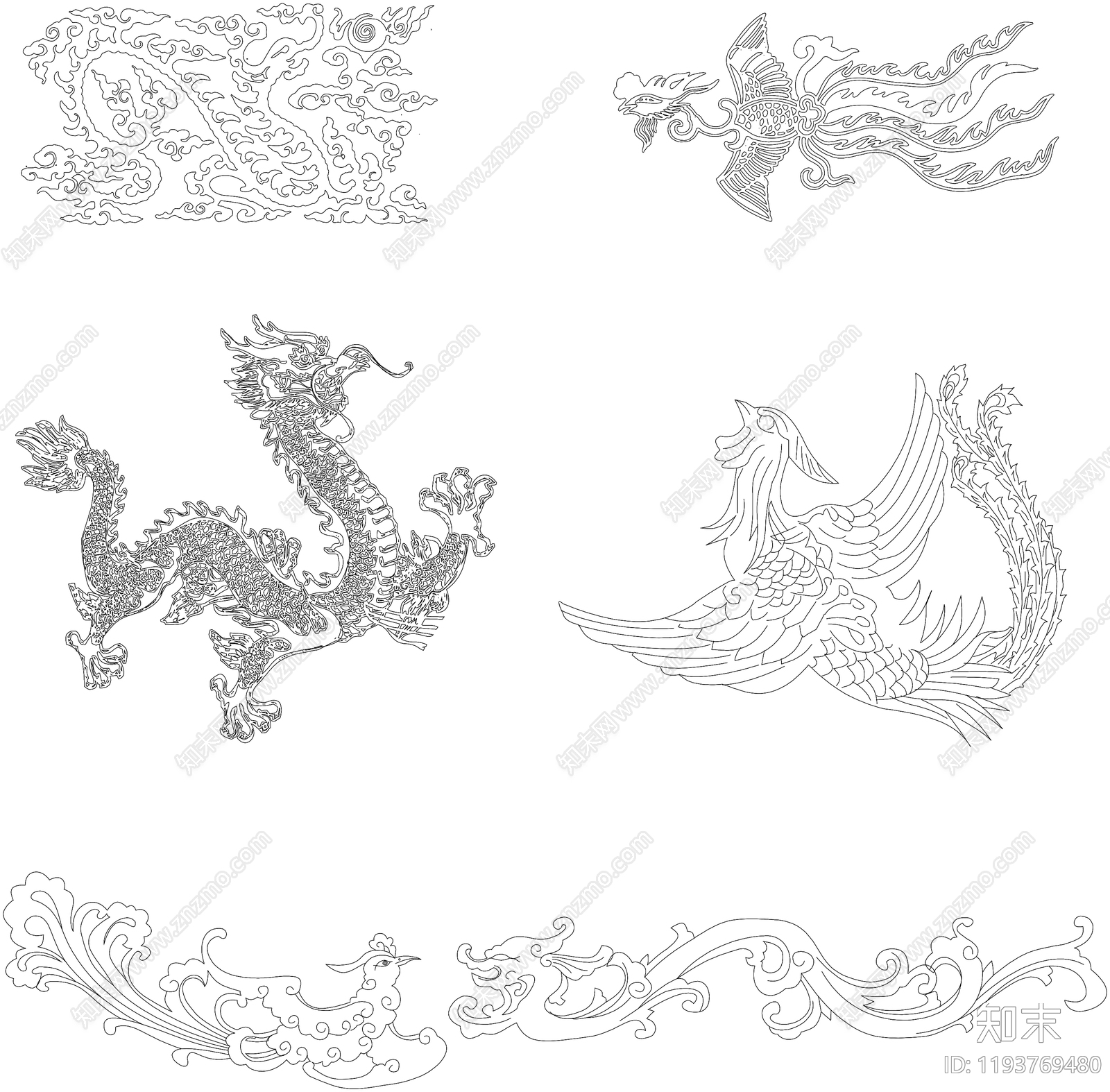 中式动物施工图下载【ID:1193769480】