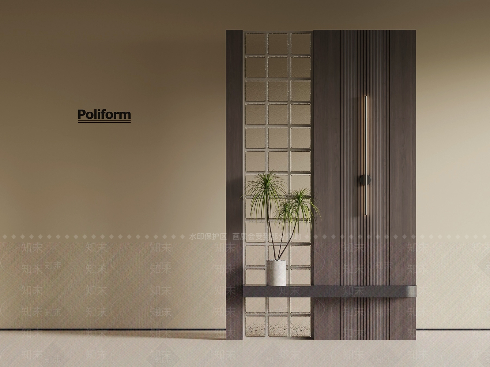 现代意式隔断SU模型下载【ID:1193769615】