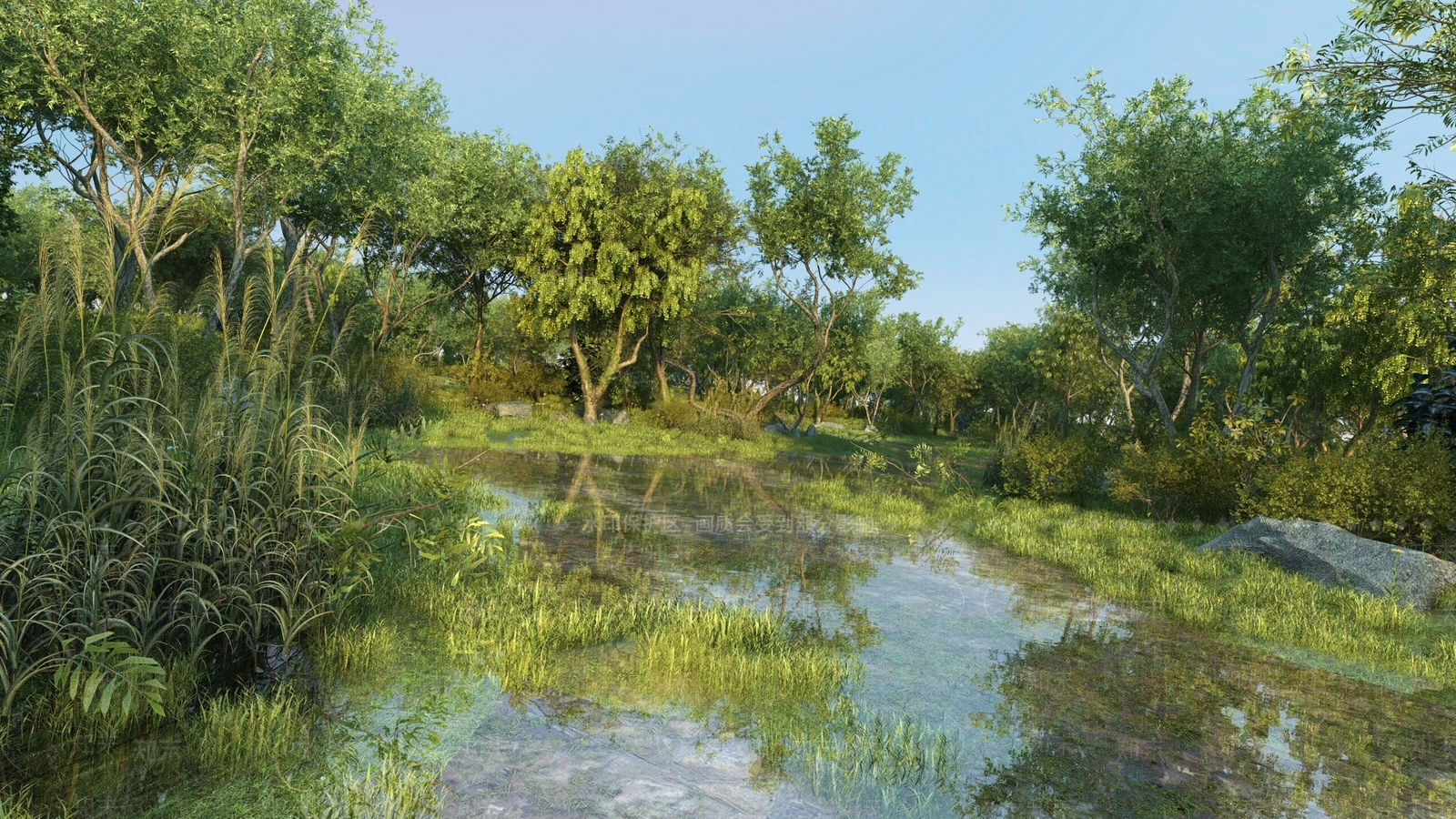 现代公园3D模型下载【ID:1193772556】