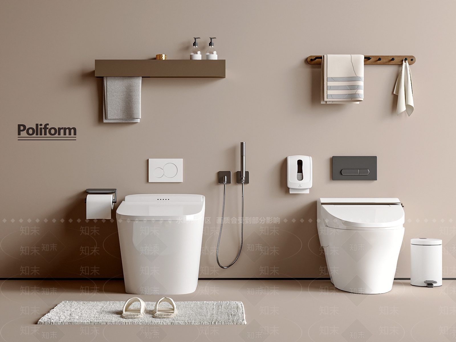 马桶3D模型下载【ID:1193772982】