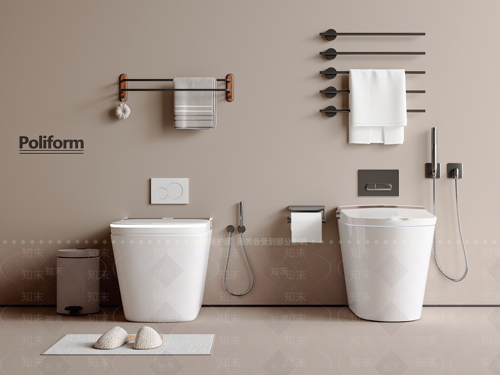 马桶3D模型下载【ID:1193772977】