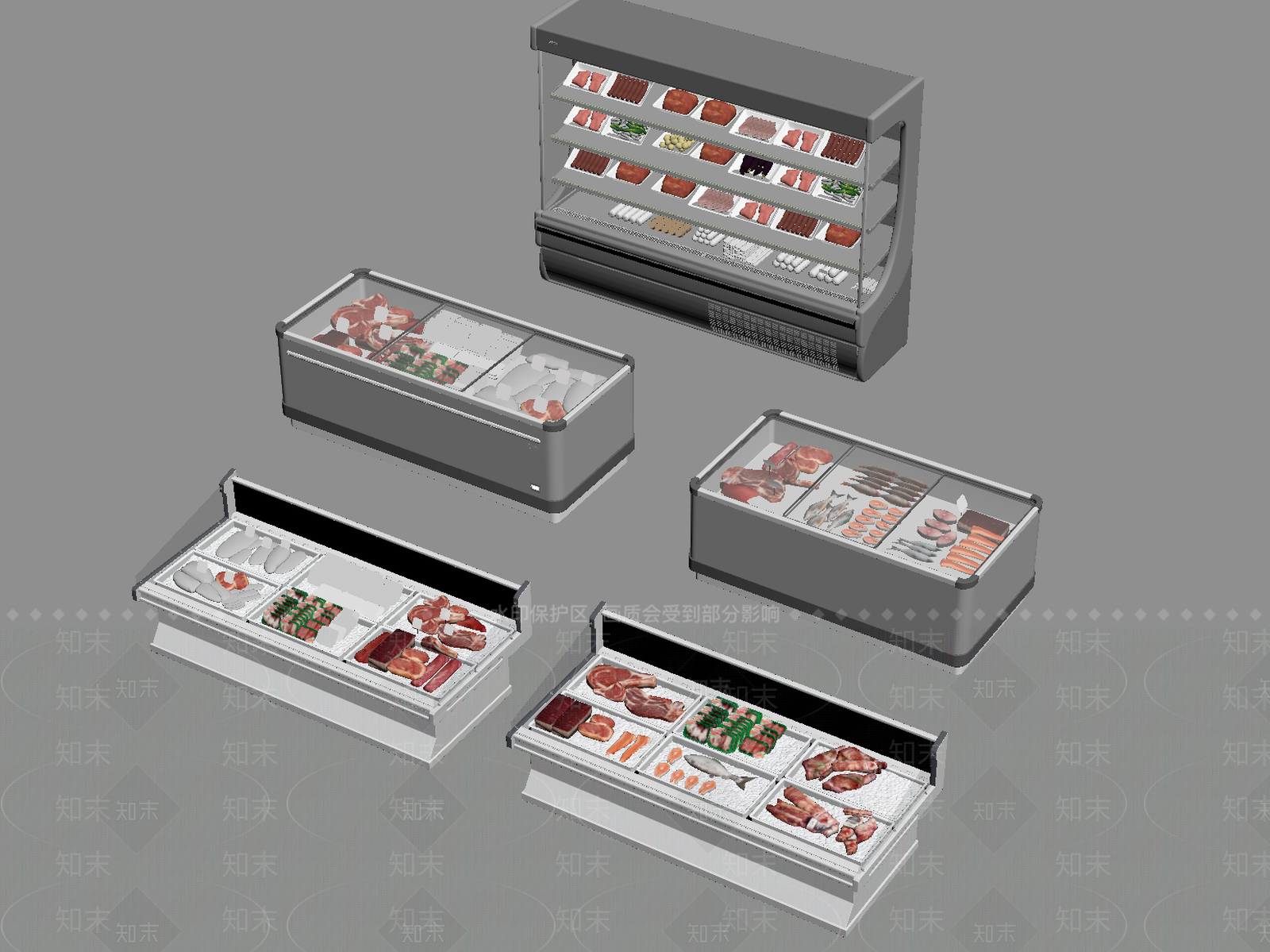 冰柜SU模型下载【ID:1193781575】