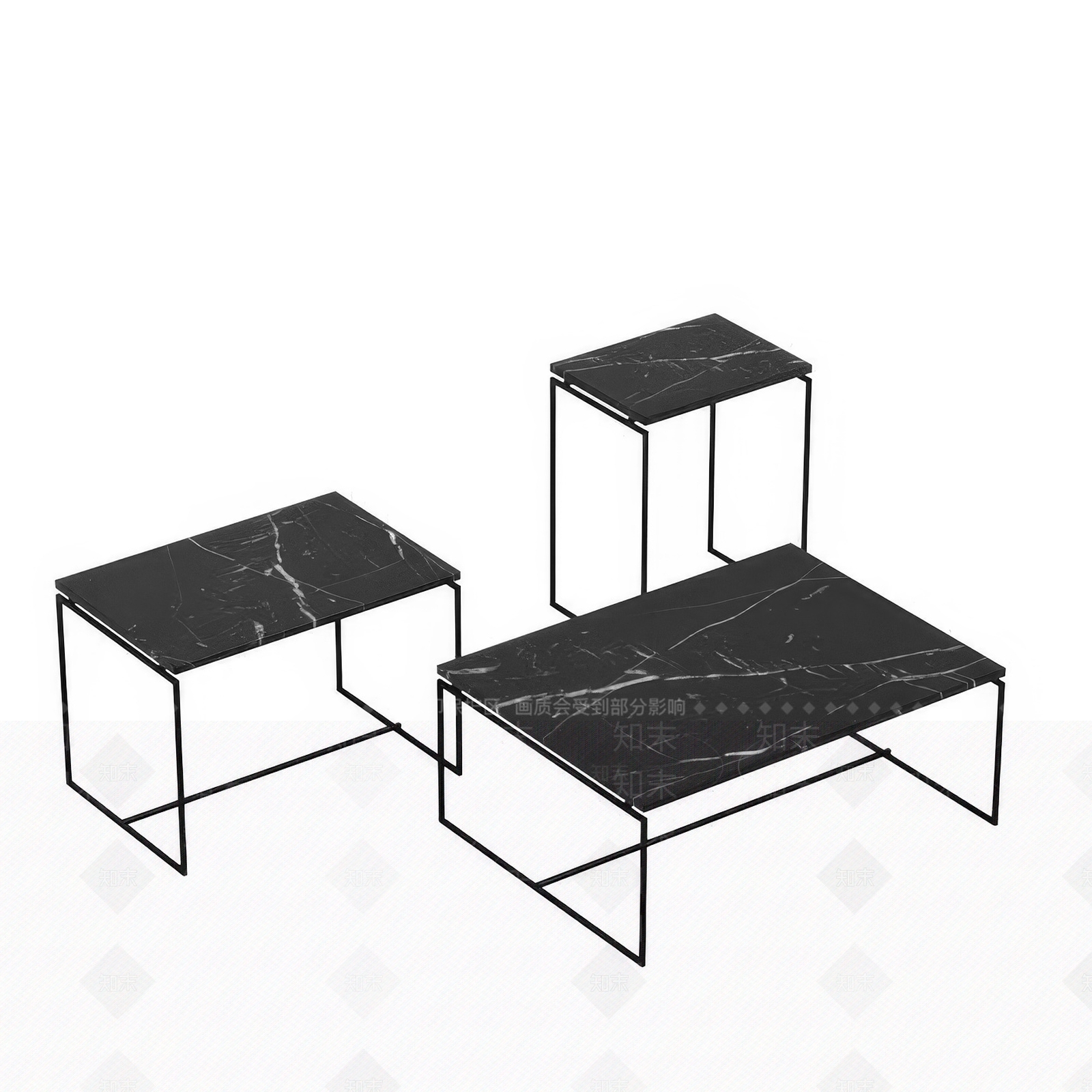 现代极简茶几3D模型下载【ID:1193781895】