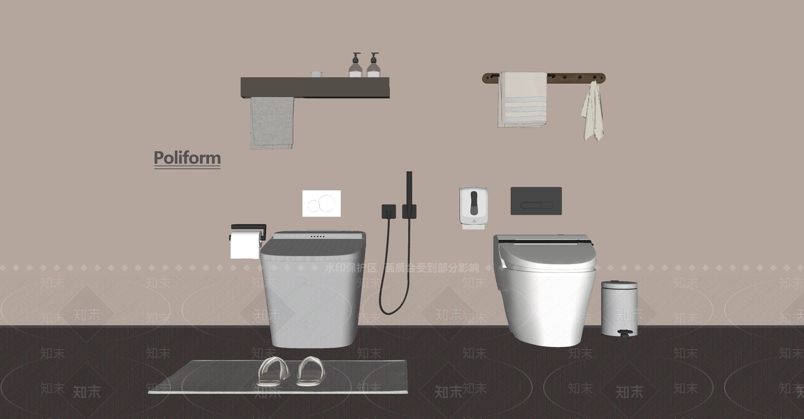 马桶SU模型下载【ID:1193782814】
