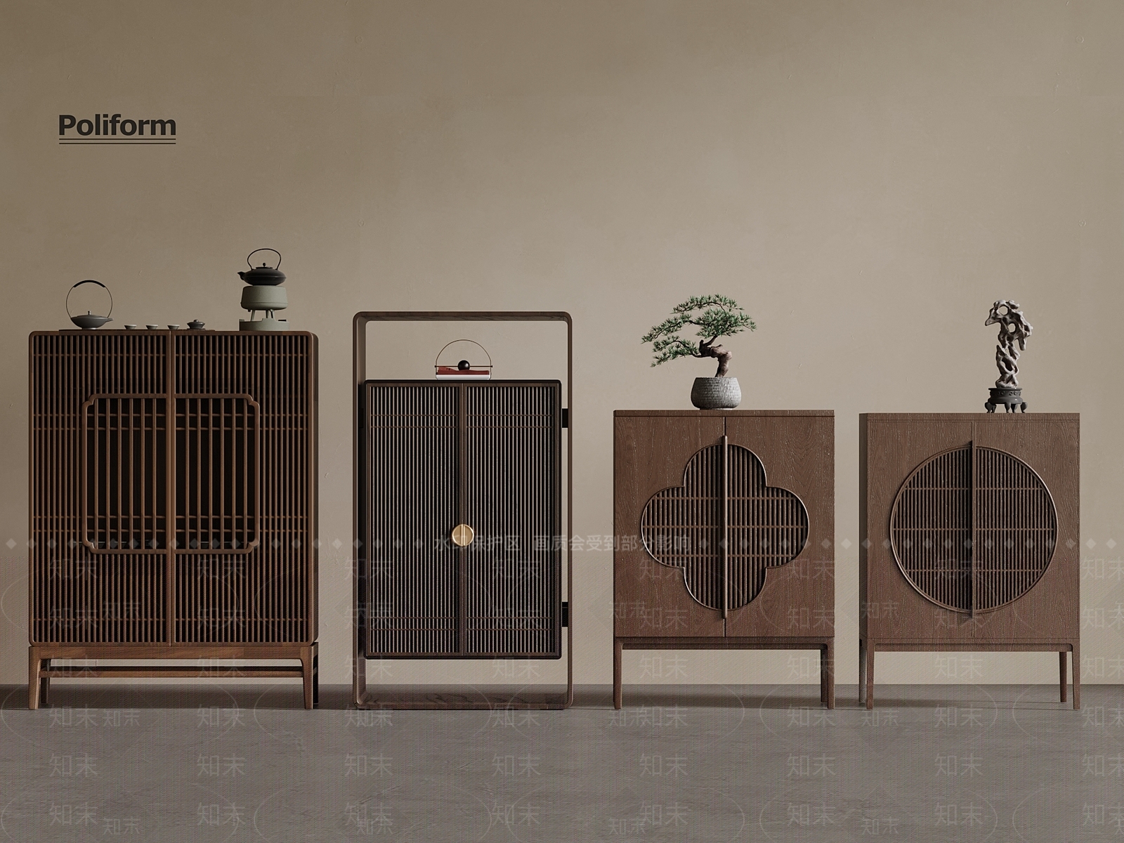 新中式博古架SU模型下载【ID:1193783093】