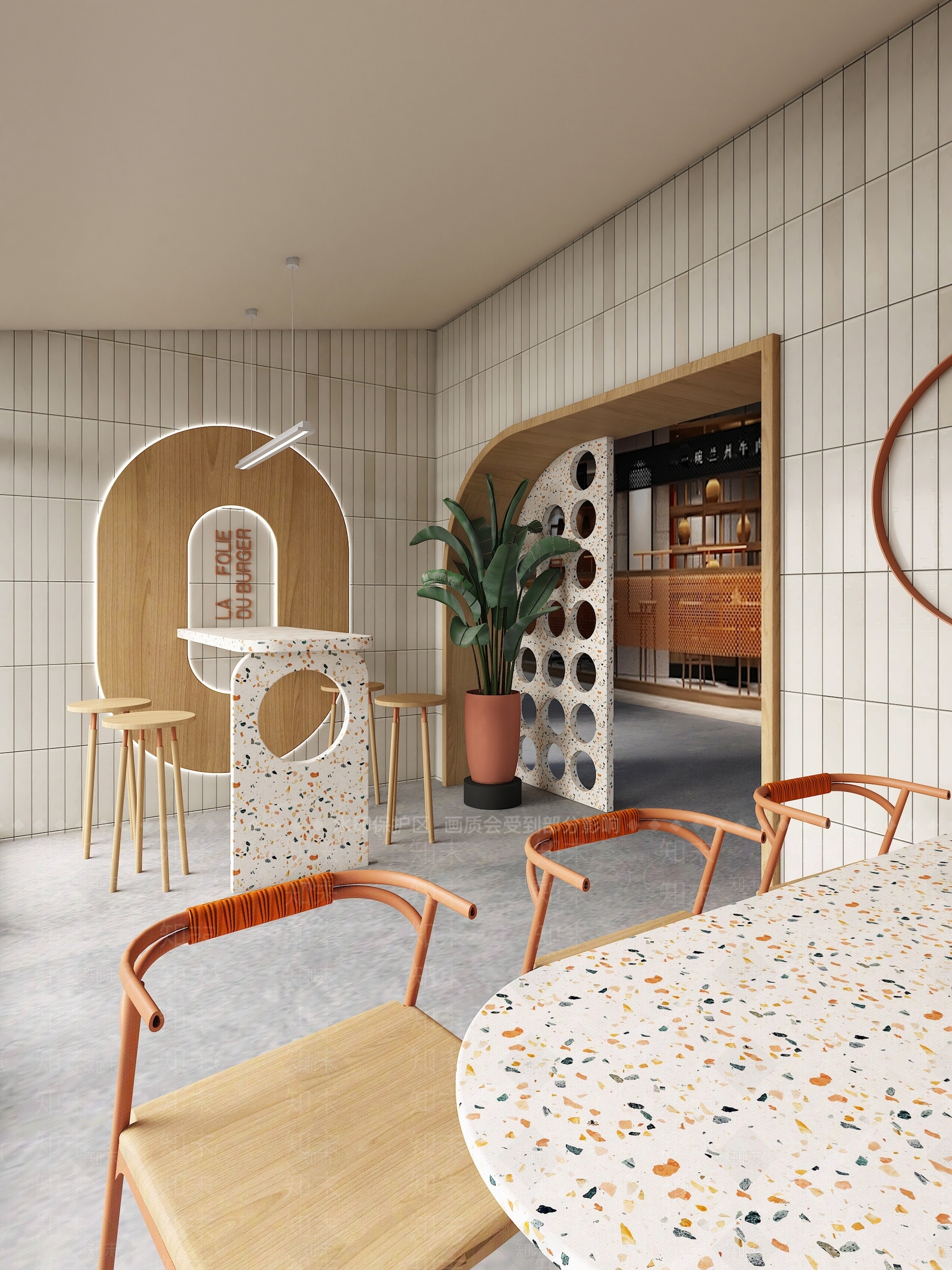 现代快餐店SU模型下载【ID:1193785403】