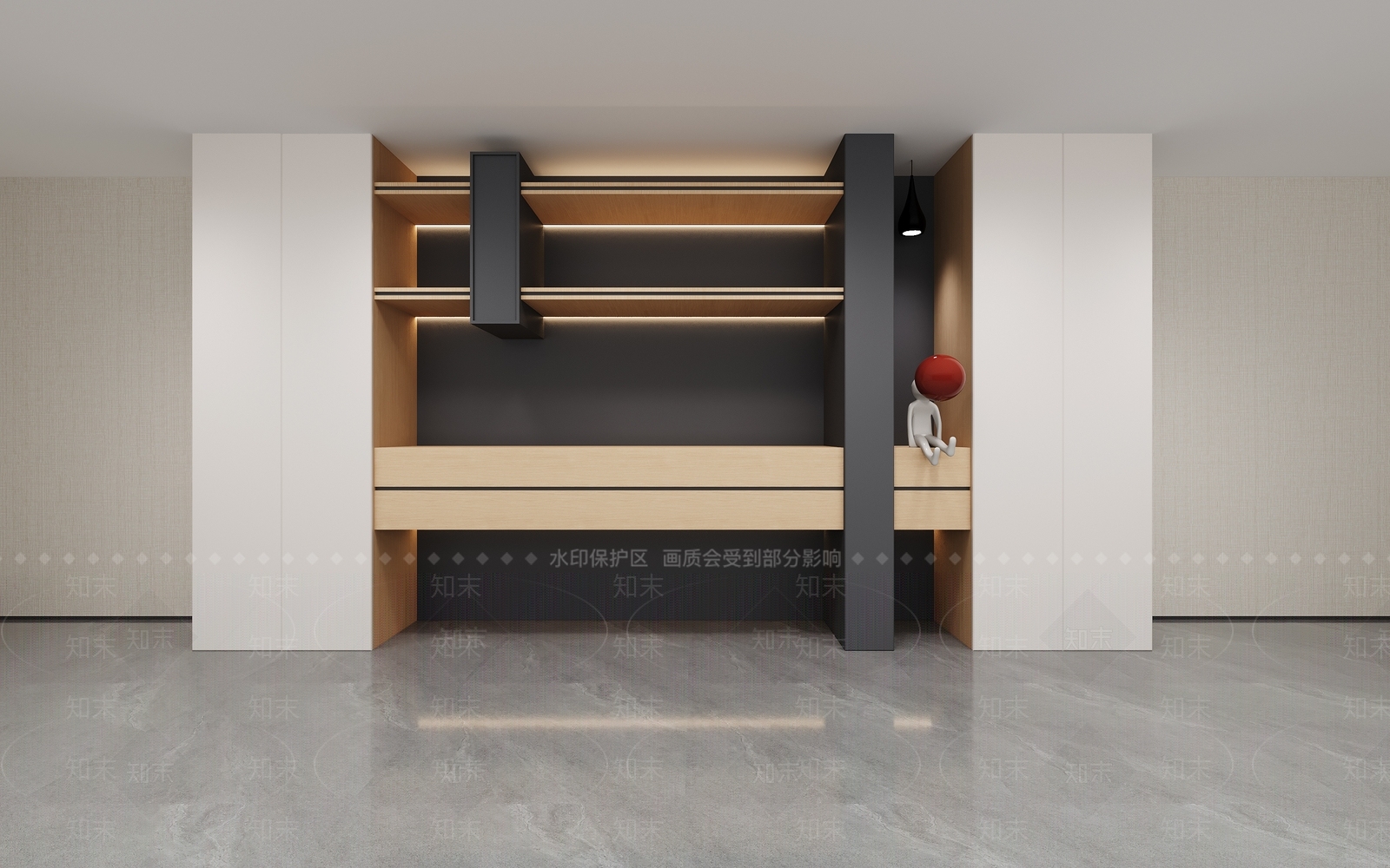 现代书柜3D模型下载【ID:1193786058】