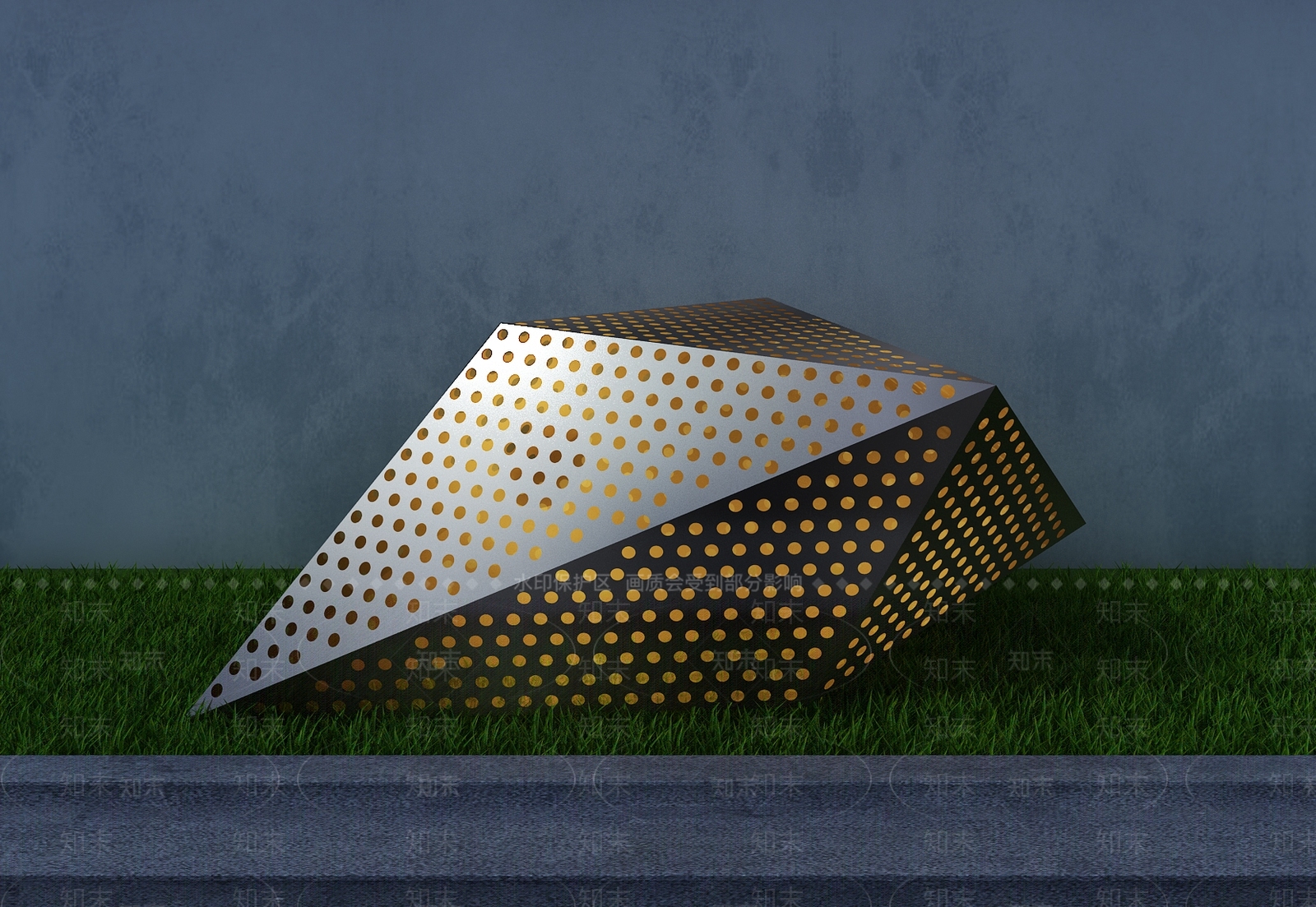 现代景观雕塑3D模型下载【ID:1193789291】