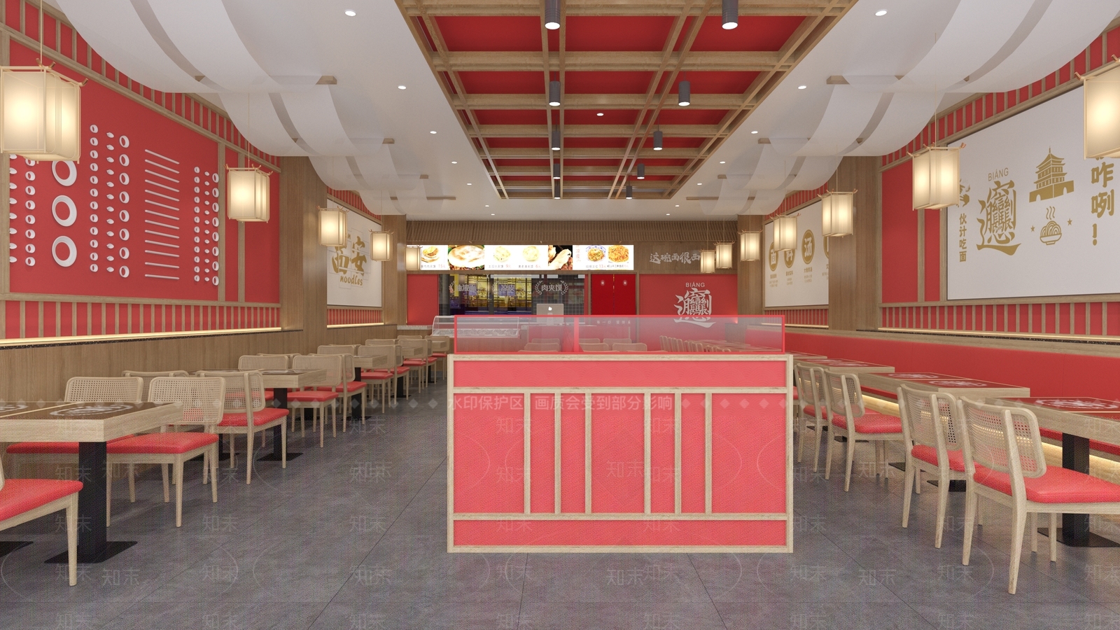 新中式中式快餐店3D模型下载【ID:1193792928】