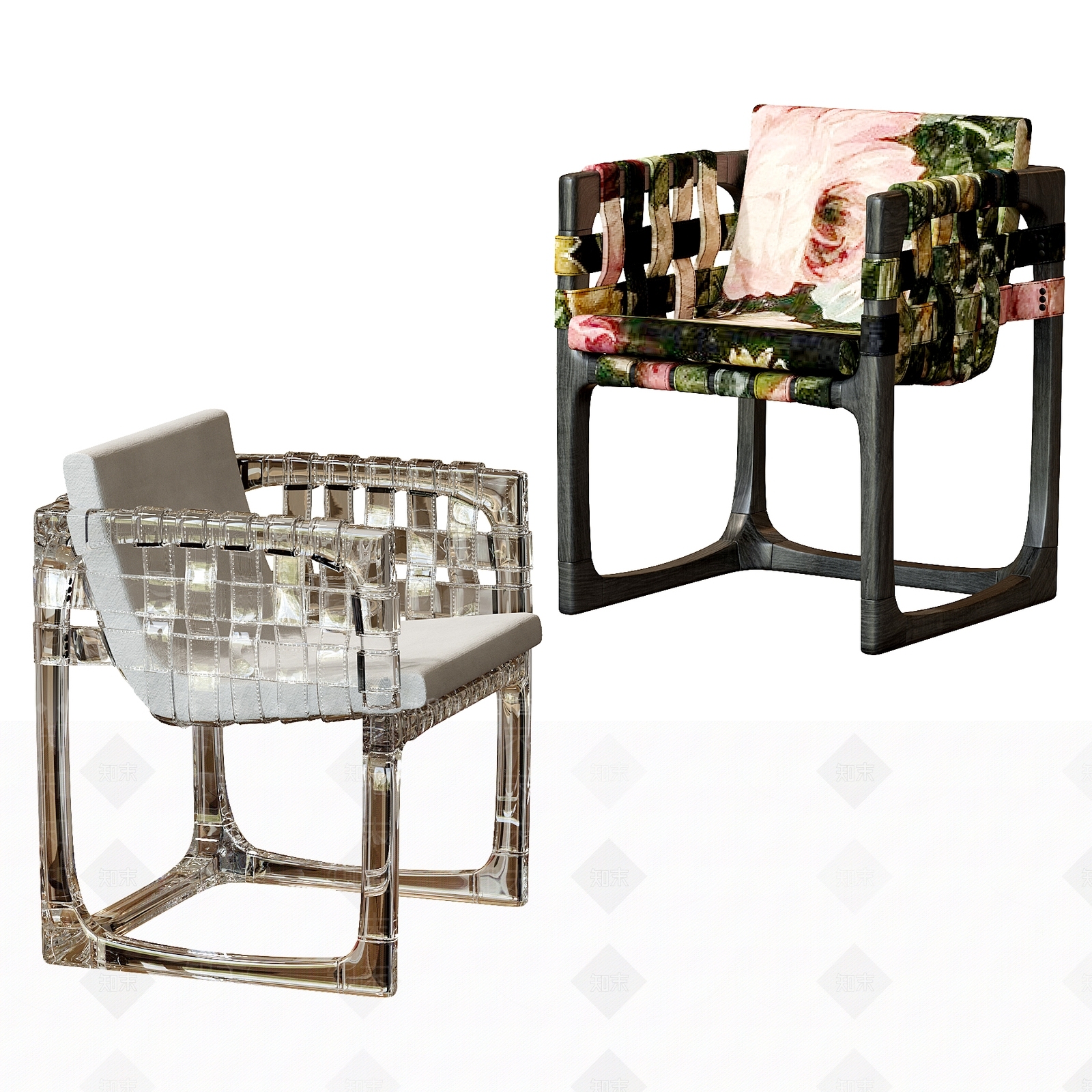 法式餐椅3D模型下载【ID:1193797847】