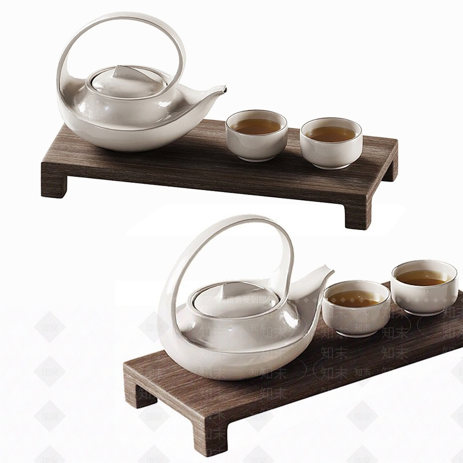 茶具3D模型下载【ID:1193799482】