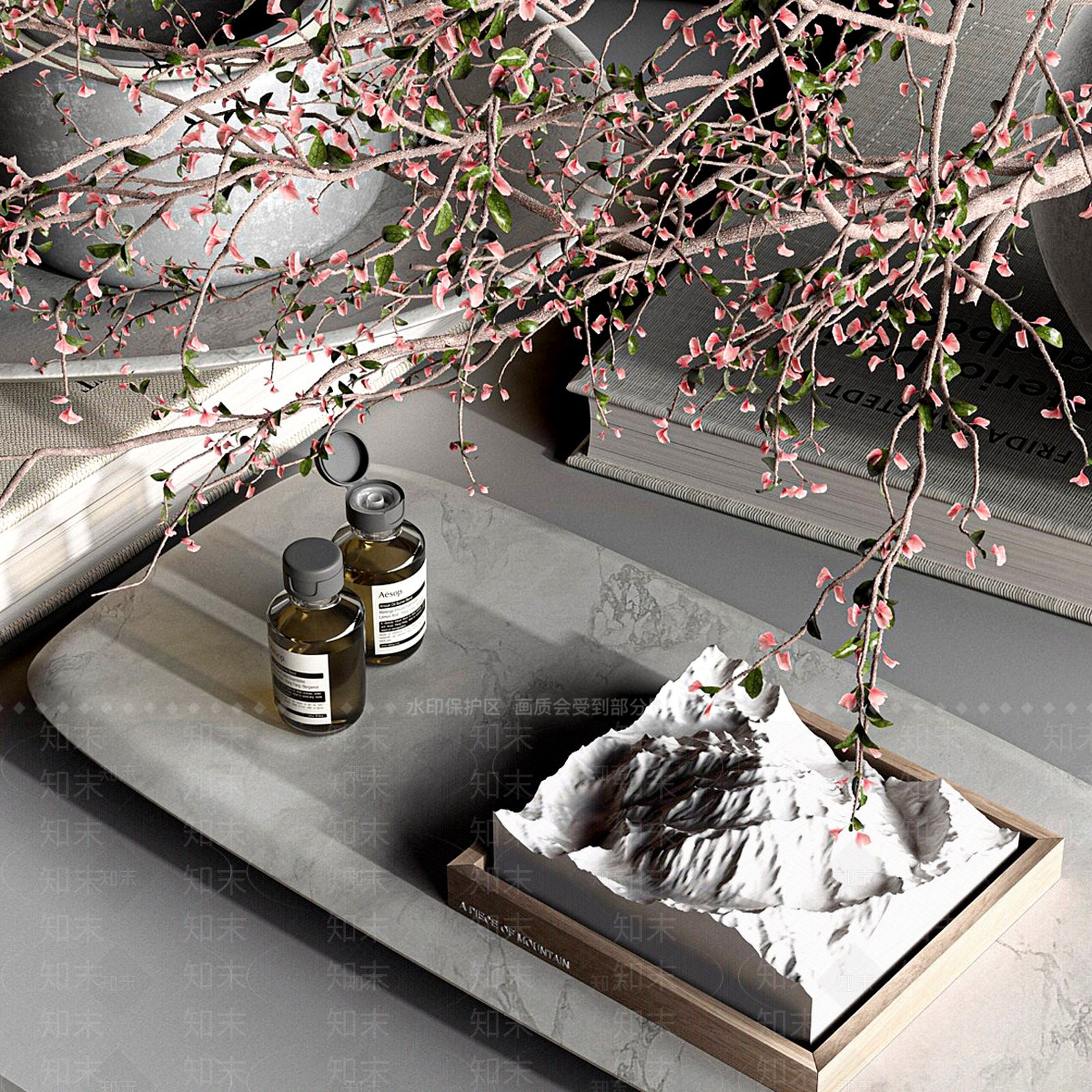 新中式摆件组合3D模型下载【ID:1193799982】
