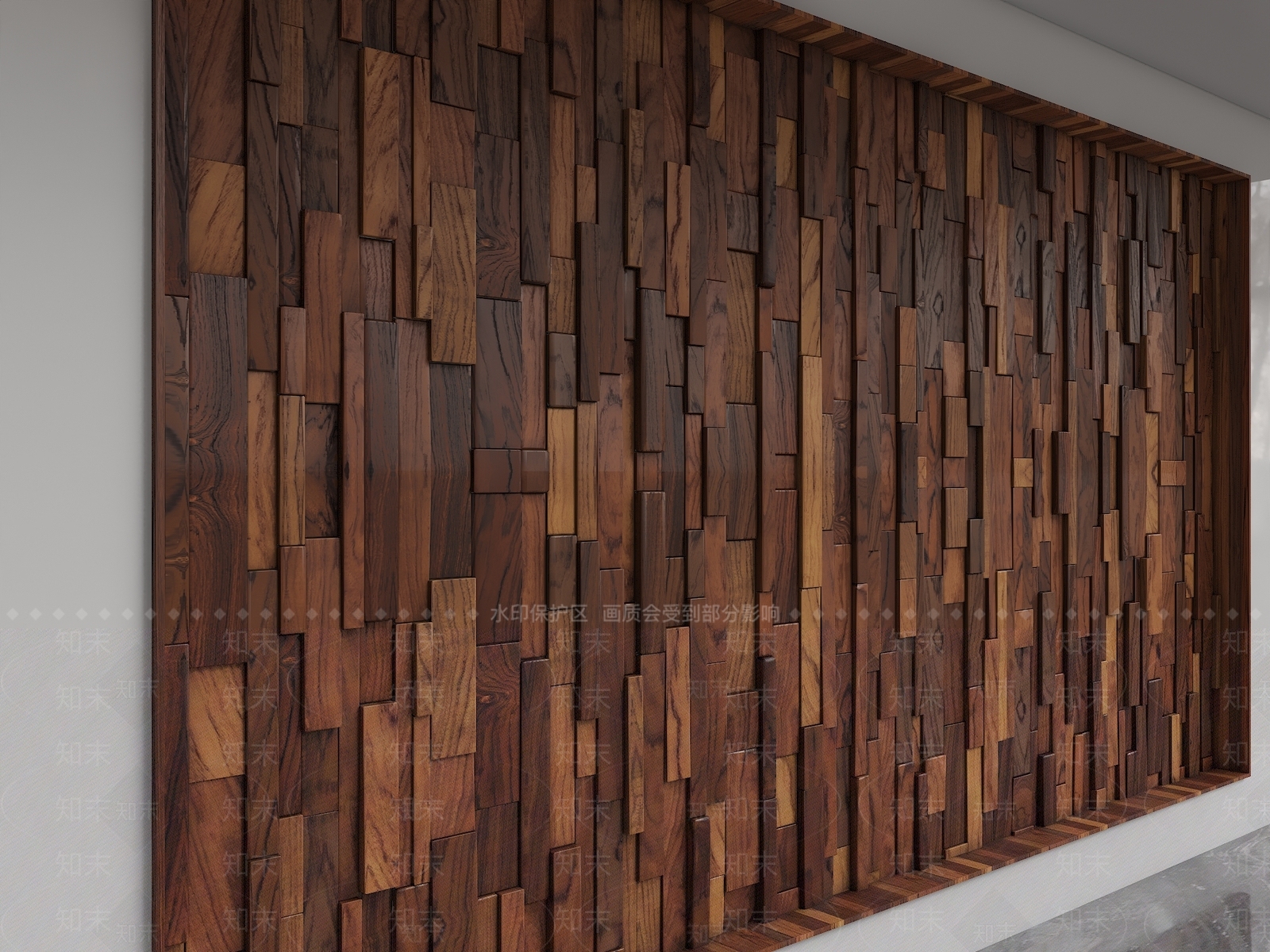 现代其他墙面3D模型下载【ID:1193811975】