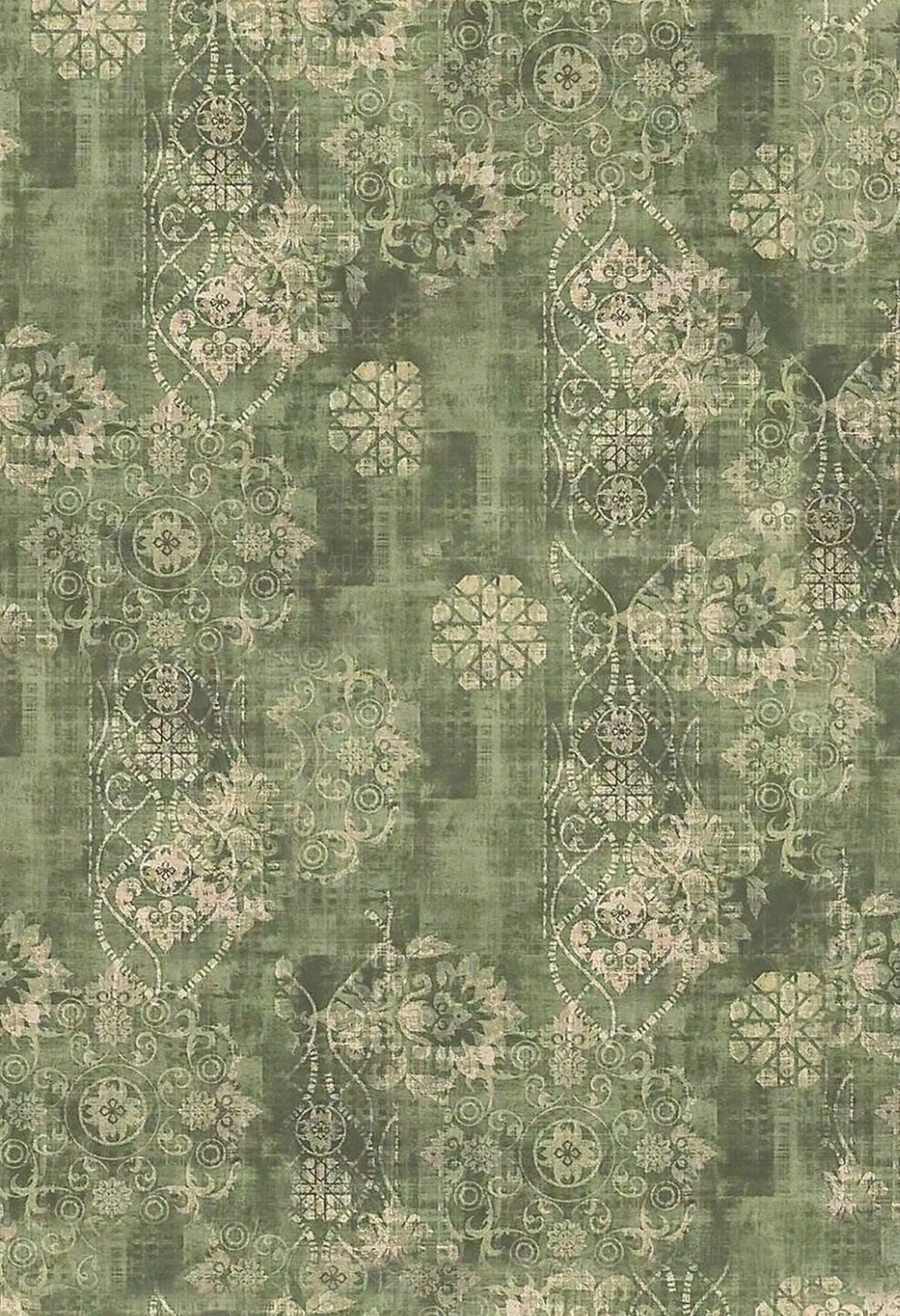 新中式现代花纹壁纸贴图下载【ID:1193814791】