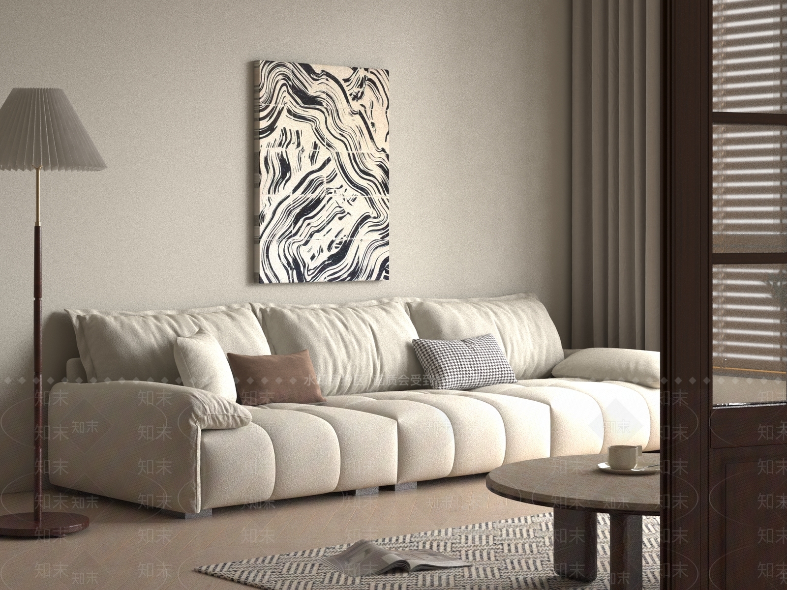 三人沙发3D模型下载【ID:1193816243】