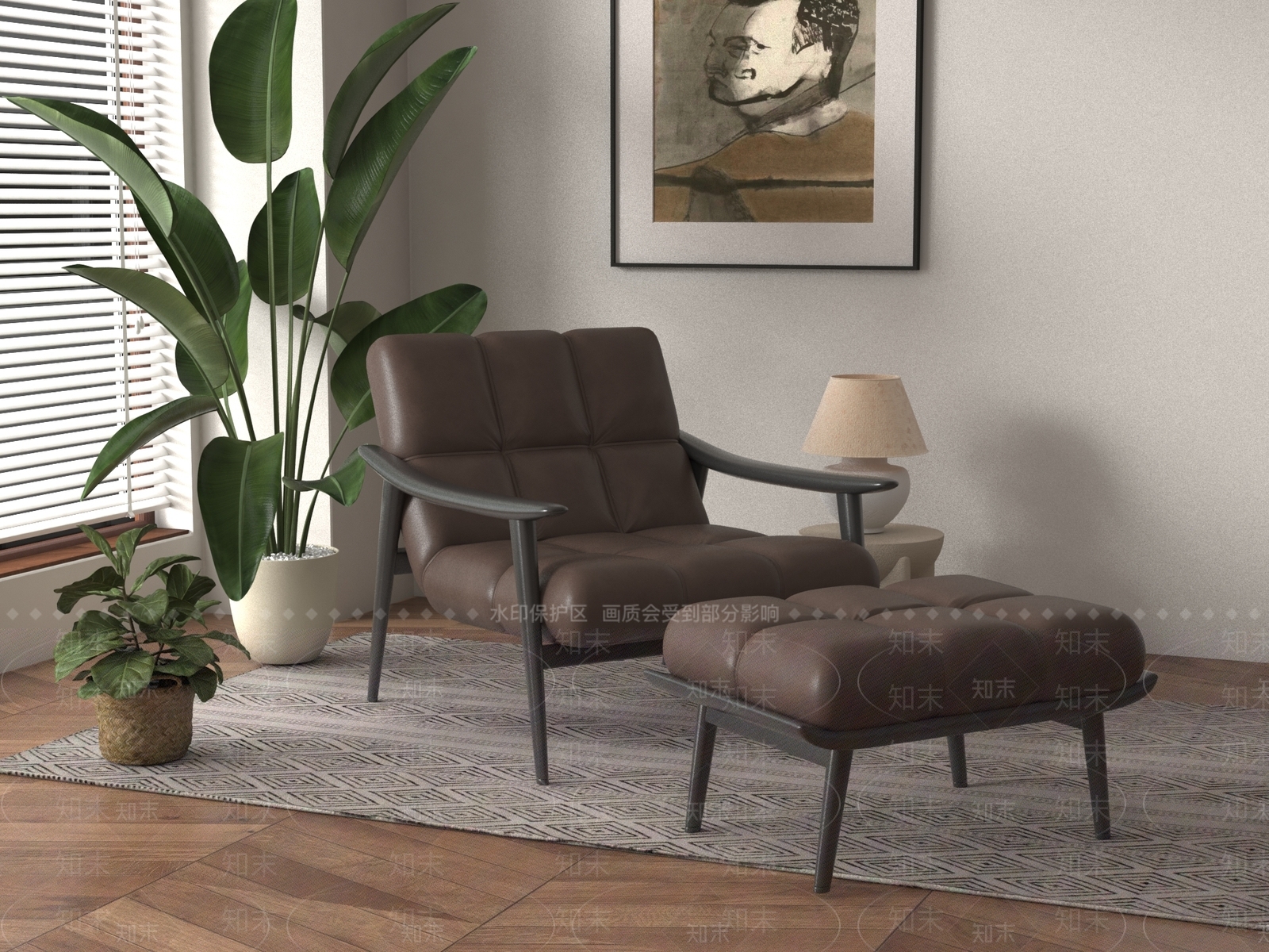 躺椅SU模型下载【ID:1193816788】