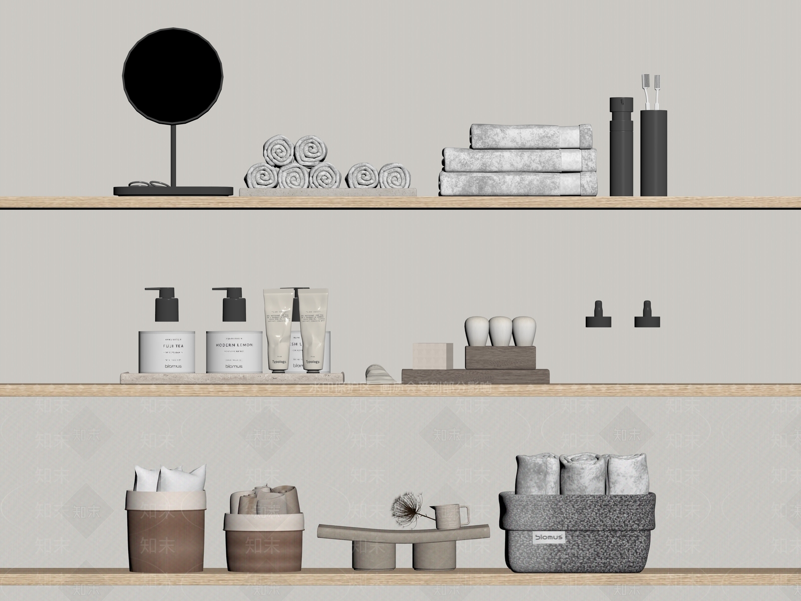 洗浴用品SU模型下载【ID:1193817642】