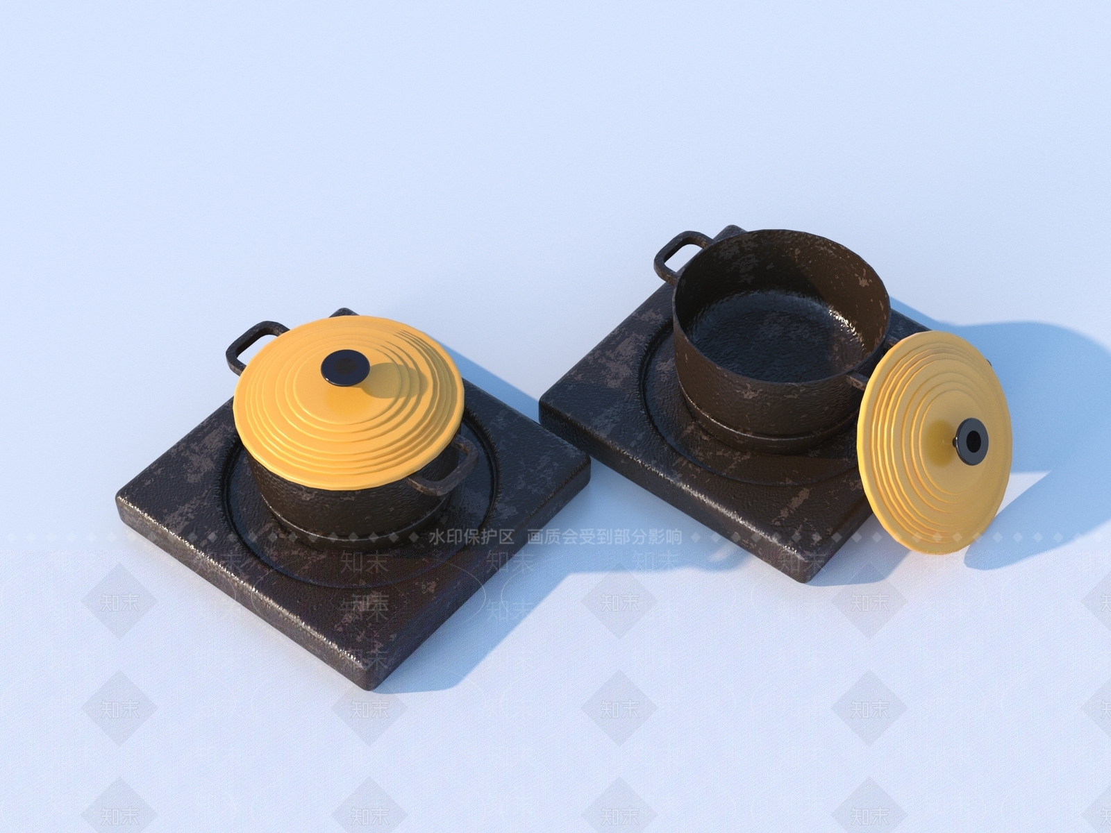 厨房用品3D模型下载【ID:1193824820】