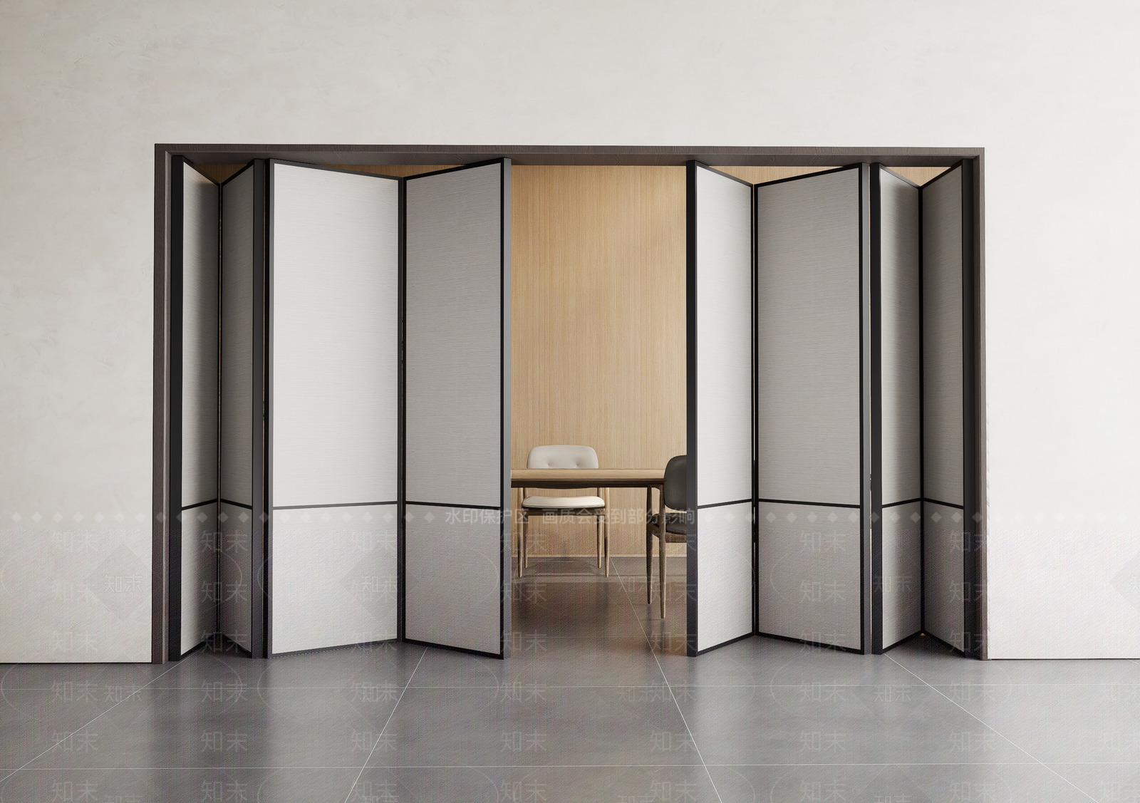 现代简约折叠门SU模型下载【ID:1193837679】