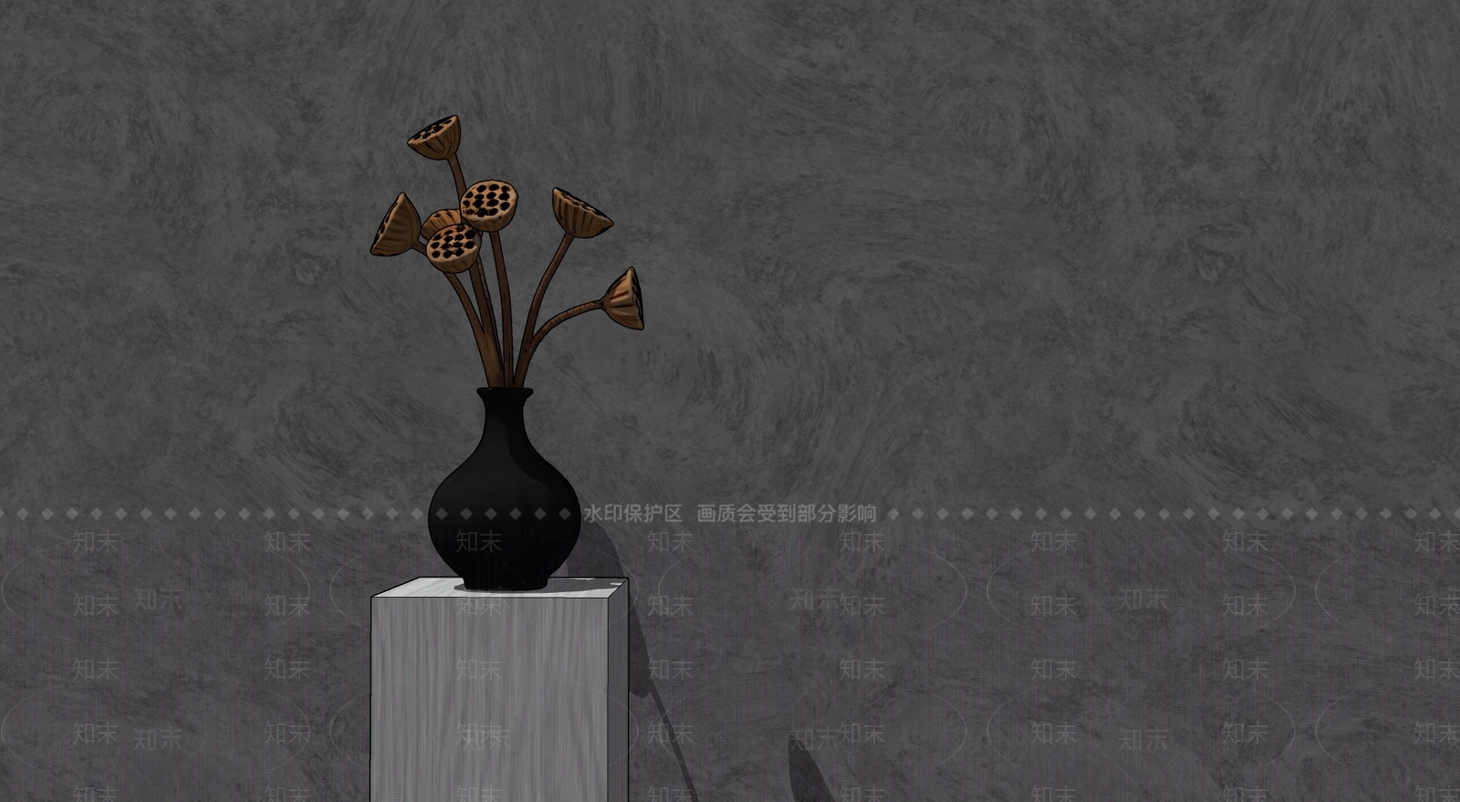 现代日式花瓶SU模型下载【ID:1193840469】