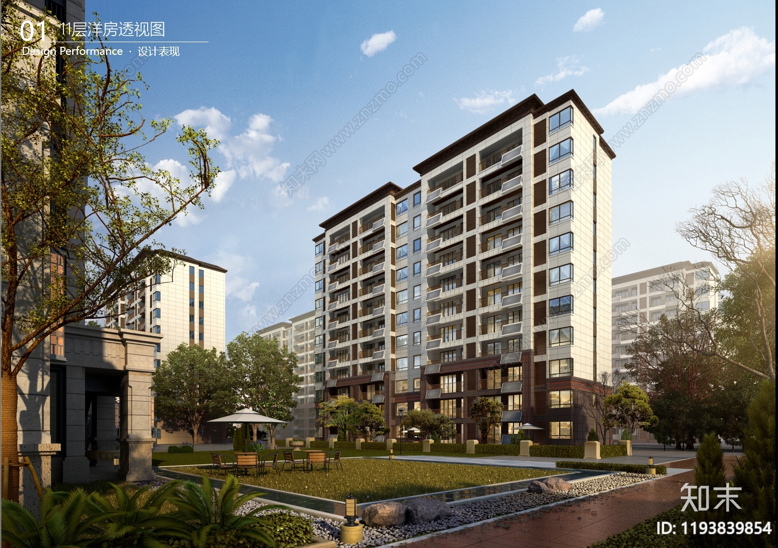新中式中式住宅楼建筑施工图下载【ID:1193839854】