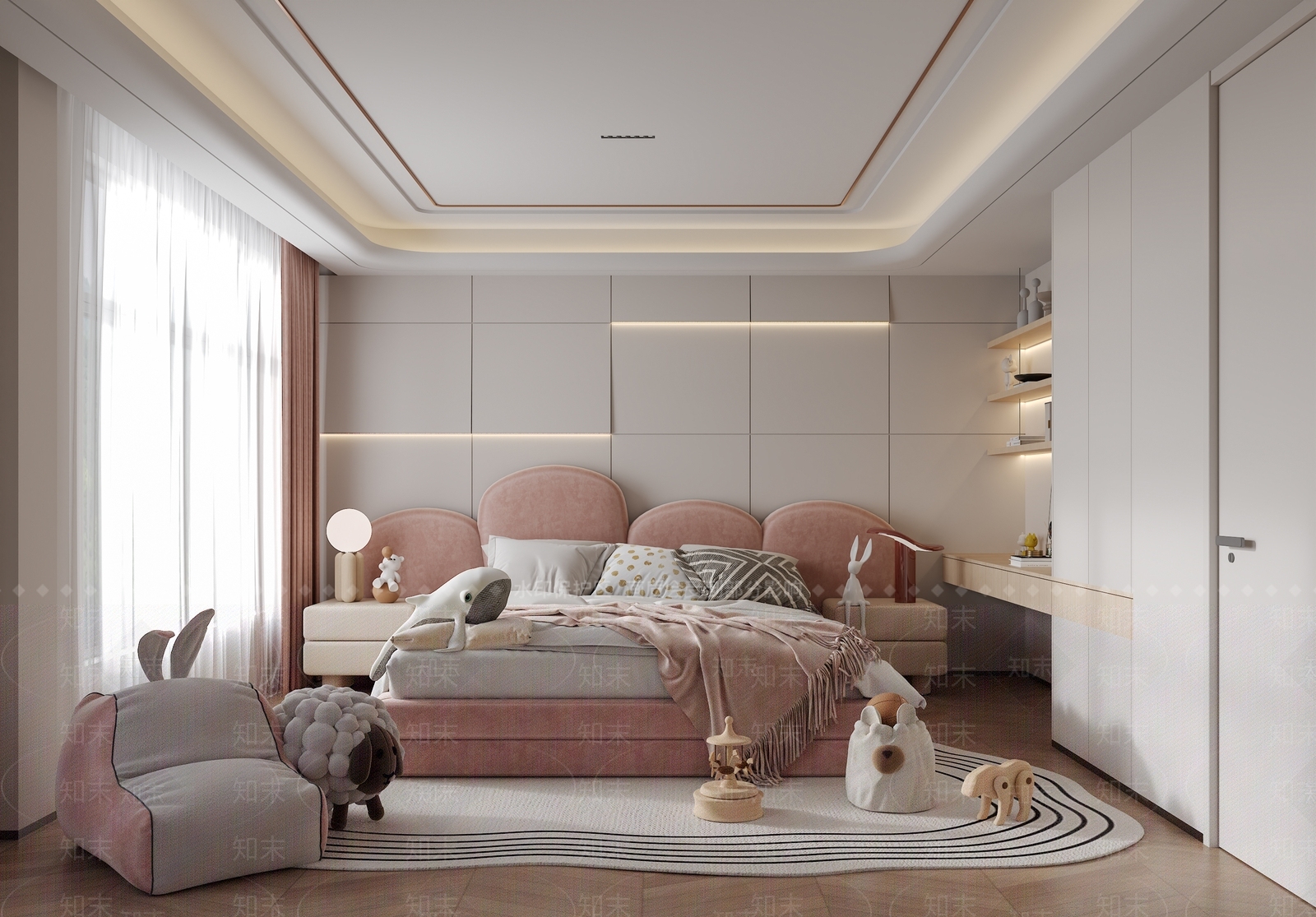 现代家居卧室3D模型下载【ID:1193846413】